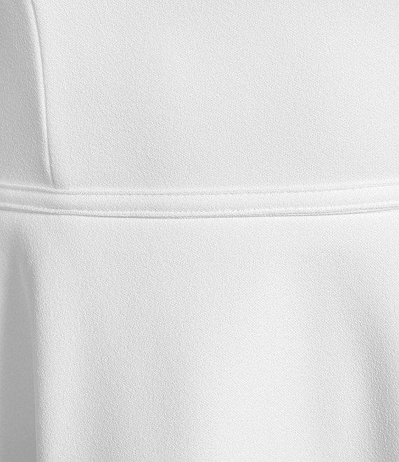 City Vibe Sweetheart Neck Sleeveless Illusion Lace Back Fit And Flare Dress Product Image