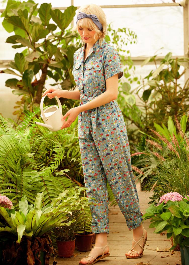 Mushroom About Town Jumpsuit Product Image