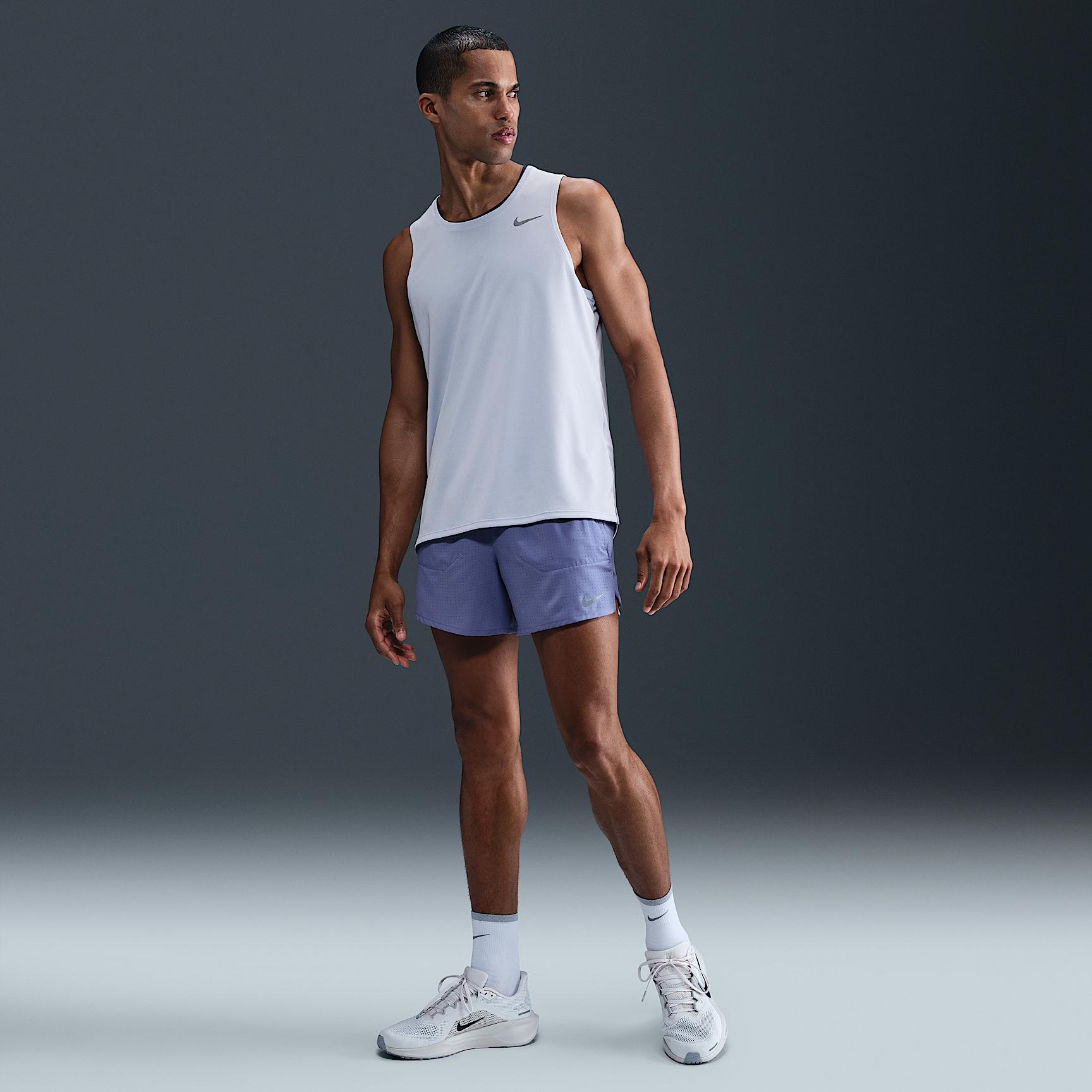 Nike Mens Miler Dri-FIT Running Tank Top | DV9321-057 Product Image