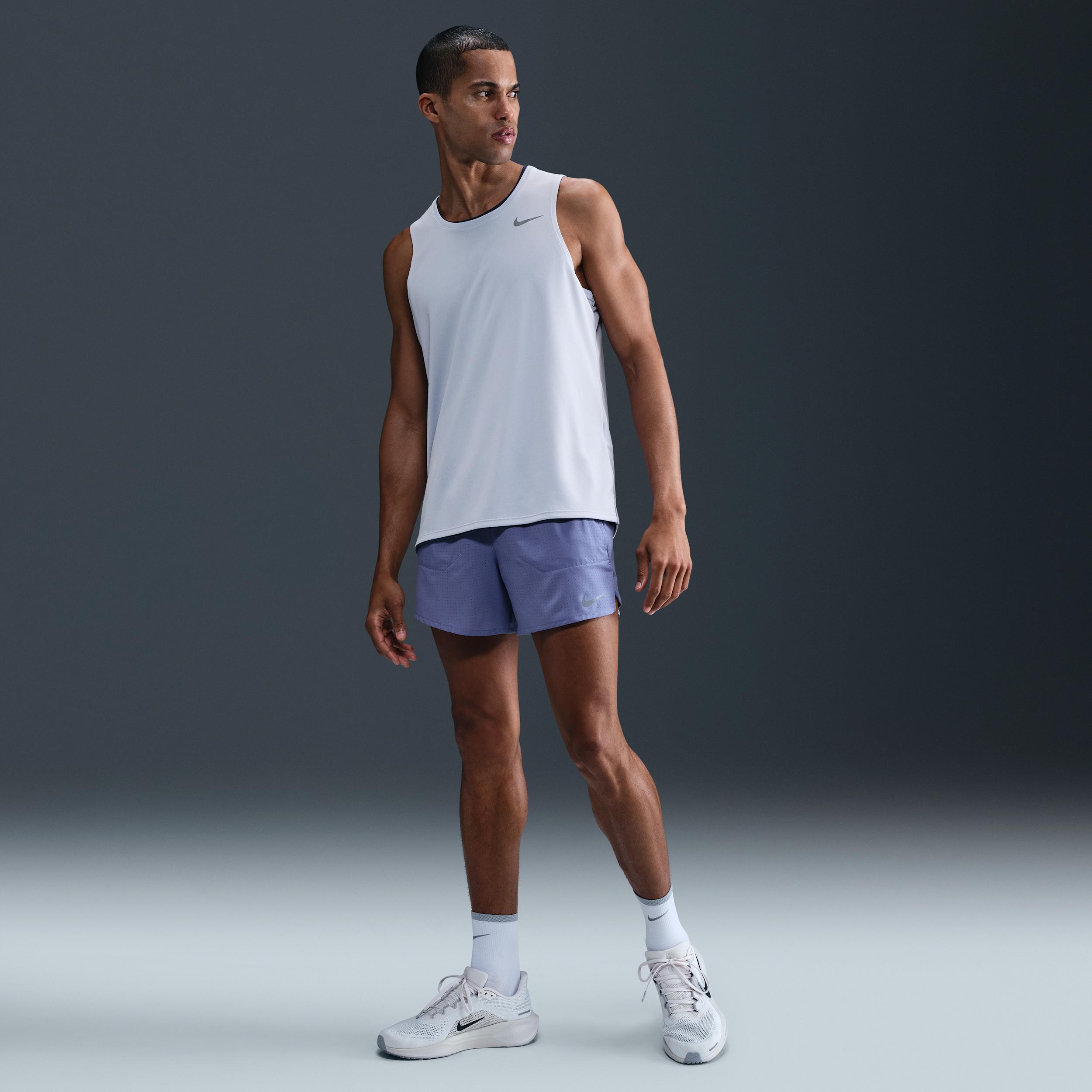 Nike Mens Miler Dri-FIT Running Tank Top | DV9321-057 Product Image