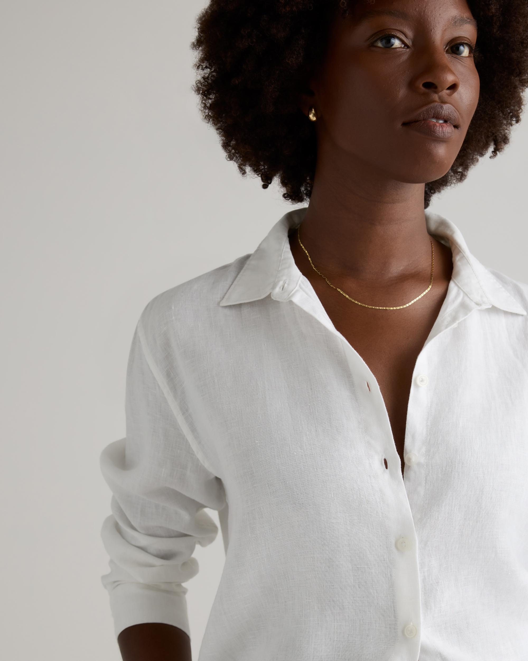 Quince | Women's Long Sleeve Shirt Linen Product Image