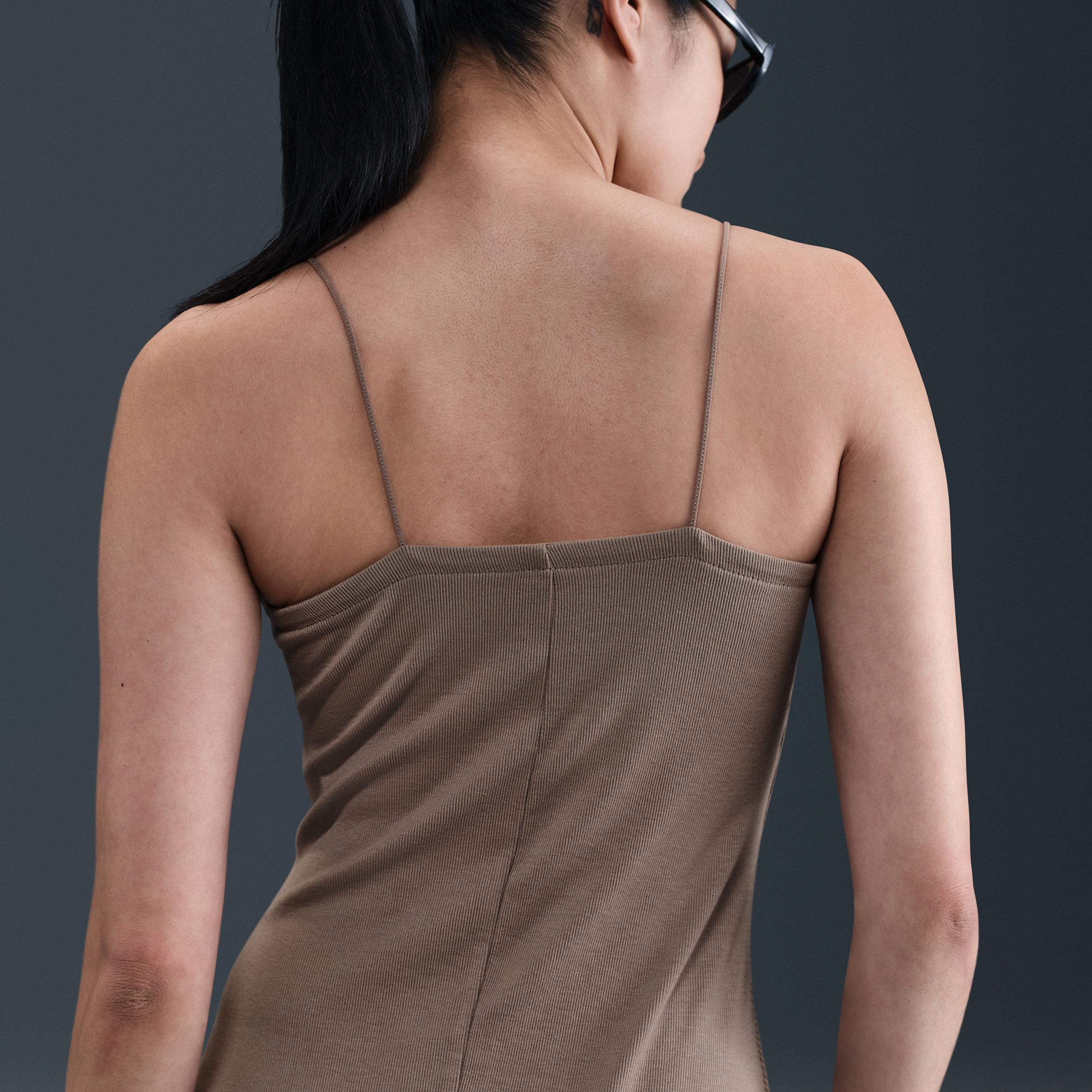 Womens Nike Sportswear Chill Knit Tight Mini-Rib Cami Dress | FN4157-214 Product Image