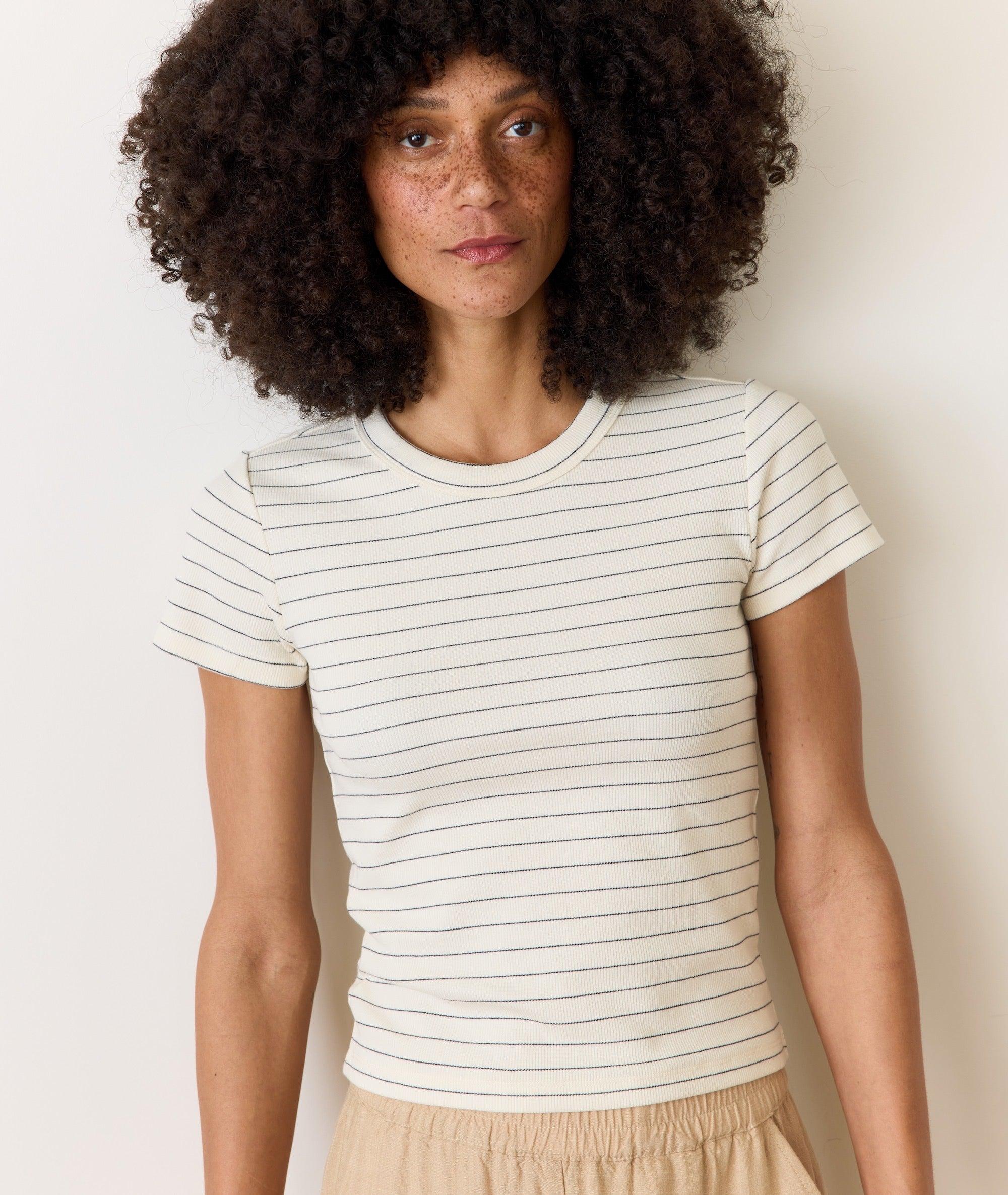 Lexi Rib Sun-In Crew Tee Product Image