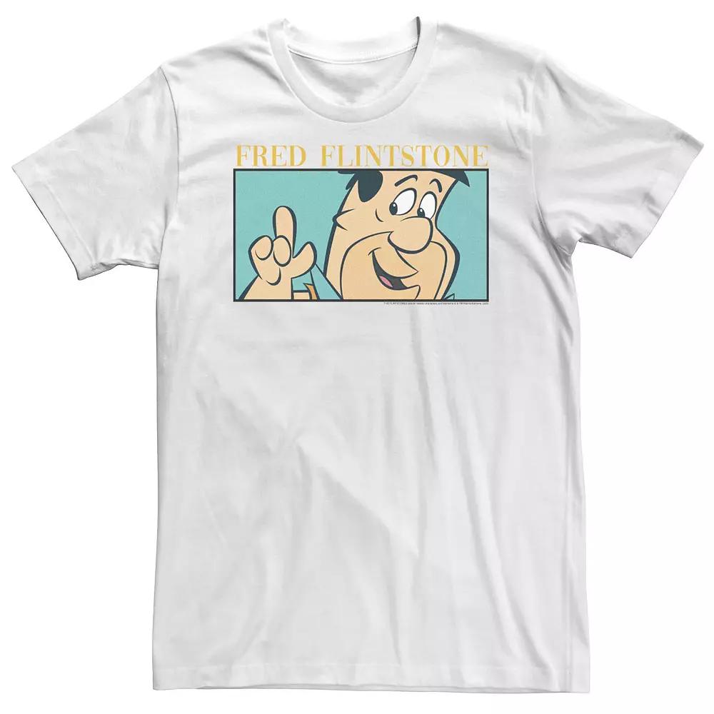 Big & Tall Fred Flintstone Box Up Panel Tee, Men's,  Product Image
