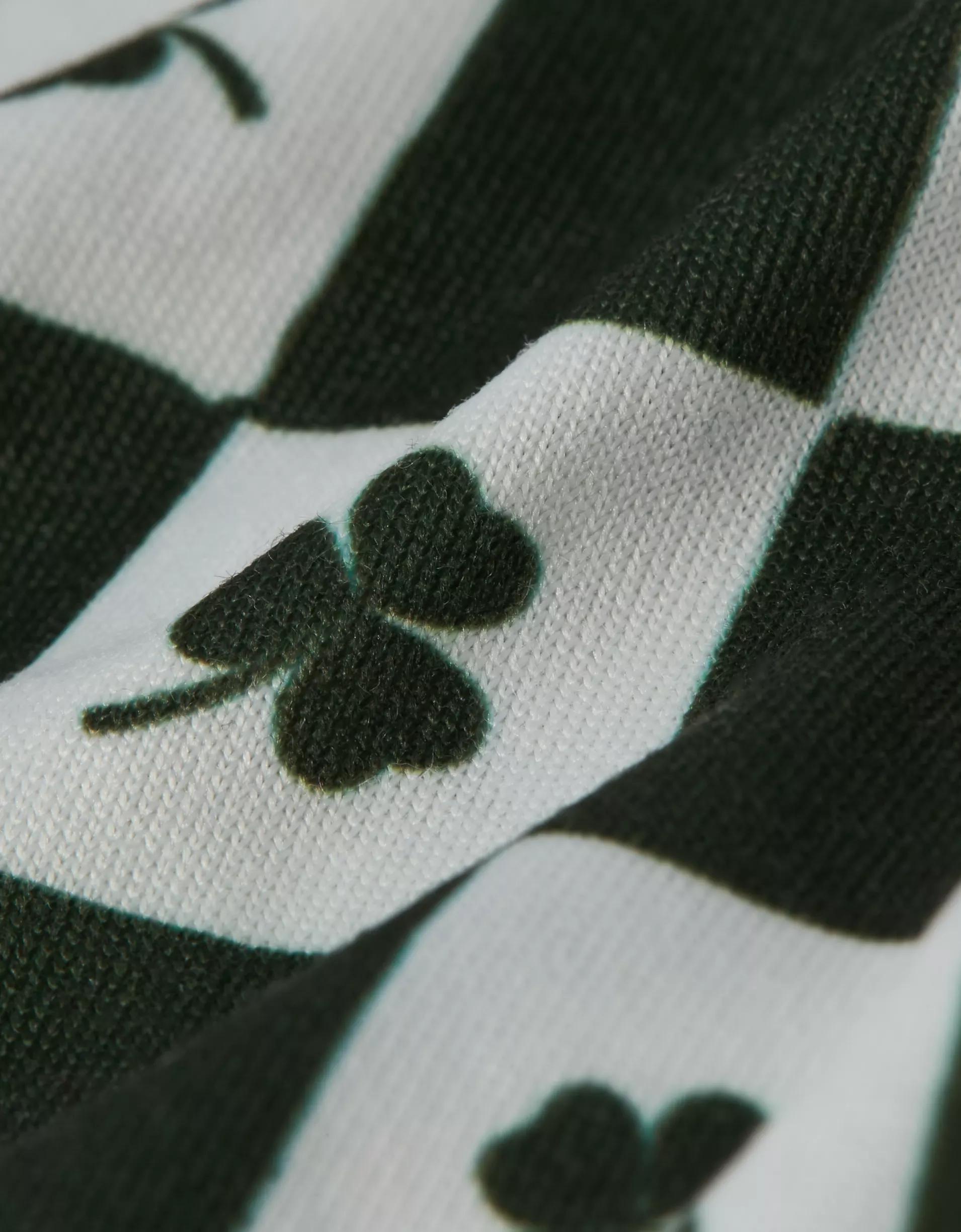 AEO Men's St. Patrick's Day Clover Check Ultra Soft Pocket Boxer Short Product Image