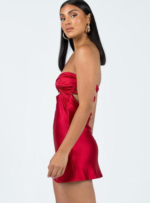 Shellie Mini Dress Red Product Image