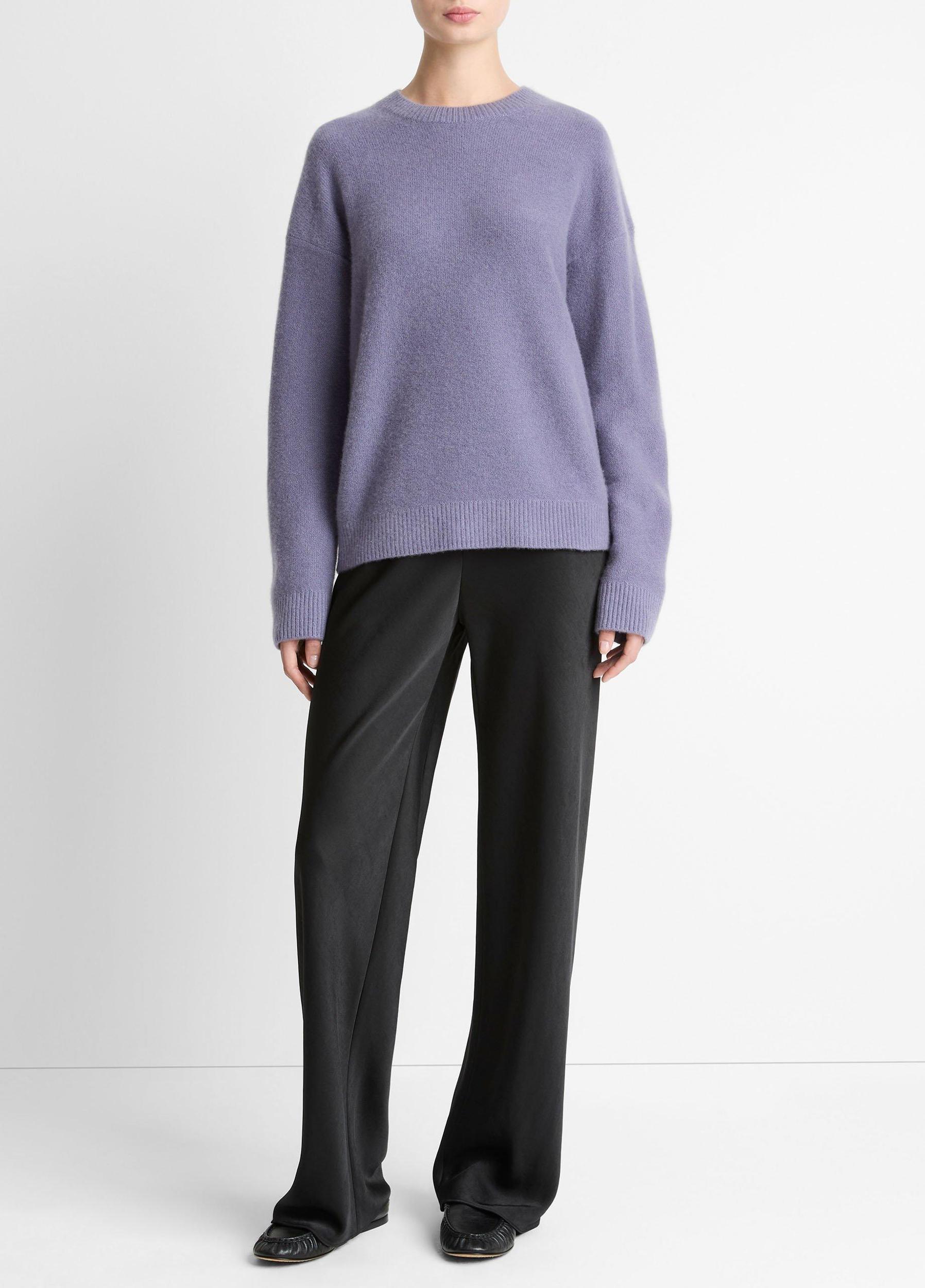 Plush Cashmere Crew Neck Sweater Product Image