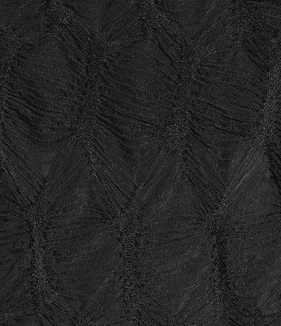 Antonio Melani Katelyn Long Sleeve Turtleneck Puckered Jacquard Midi Dress Product Image