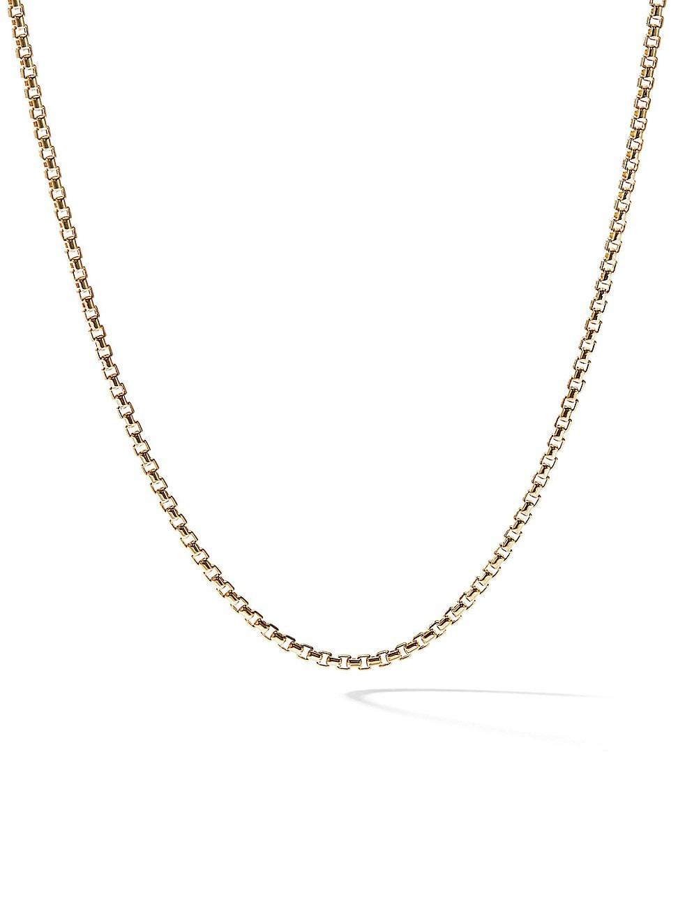 Womens Box Chain Necklace in 18K Rose Gold, 1.7MM Product Image