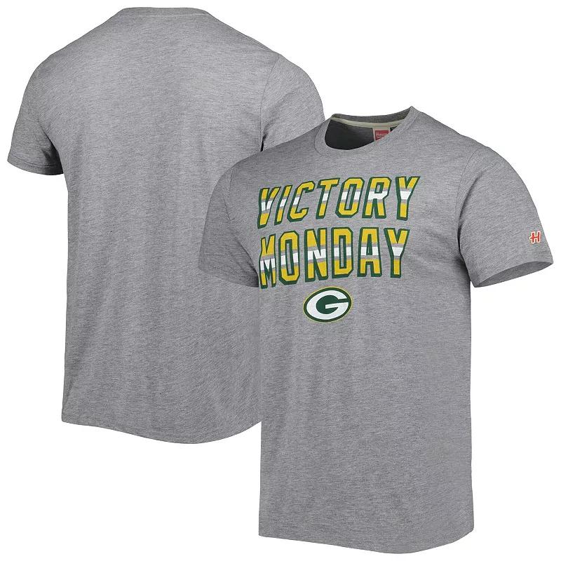 Men's Homage Gray Green Bay Packers Victory Monday Tri-Blend T-Shirt,  Product Image