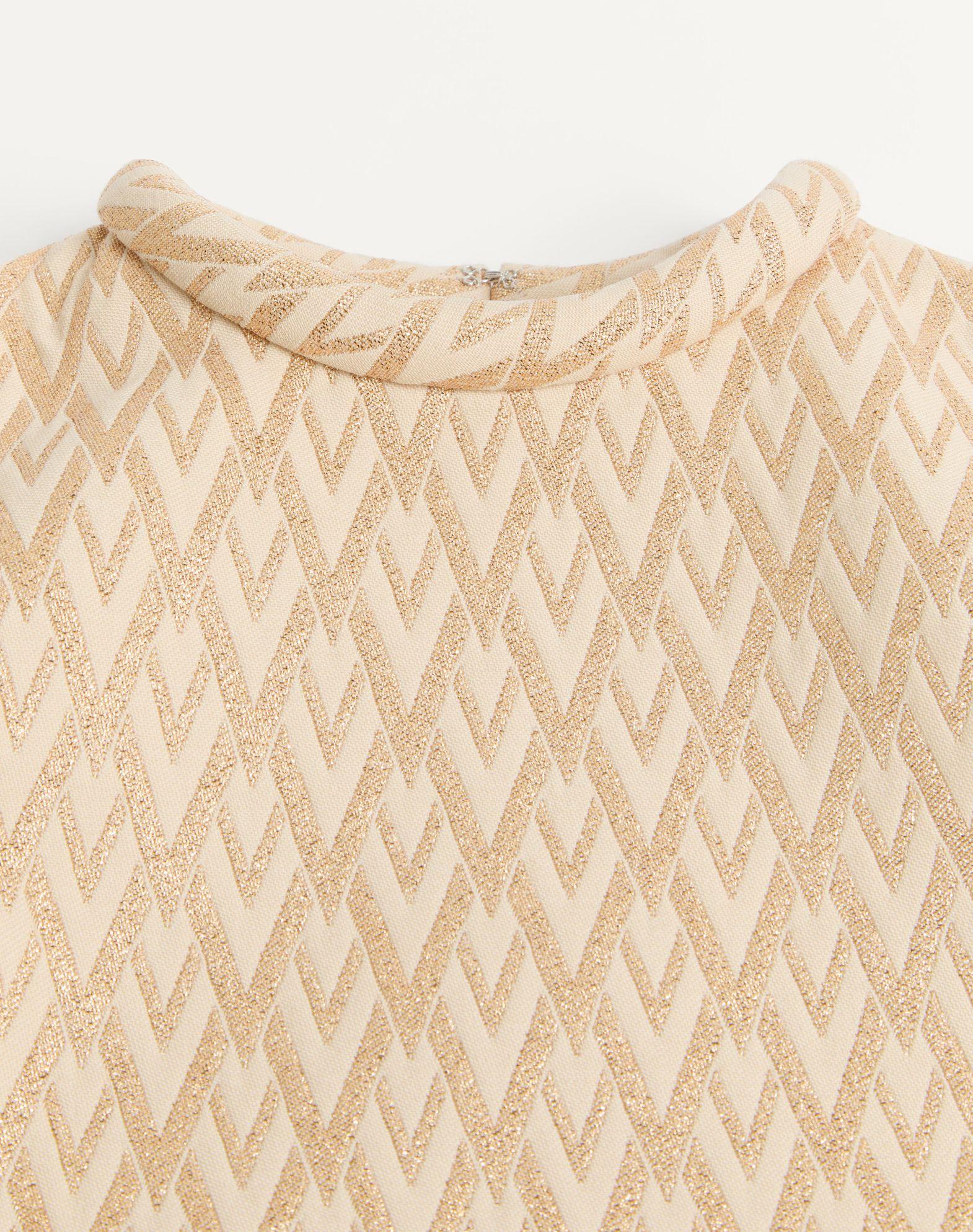 Short Dress In Lurex Jacquard Toute La V  Product Image