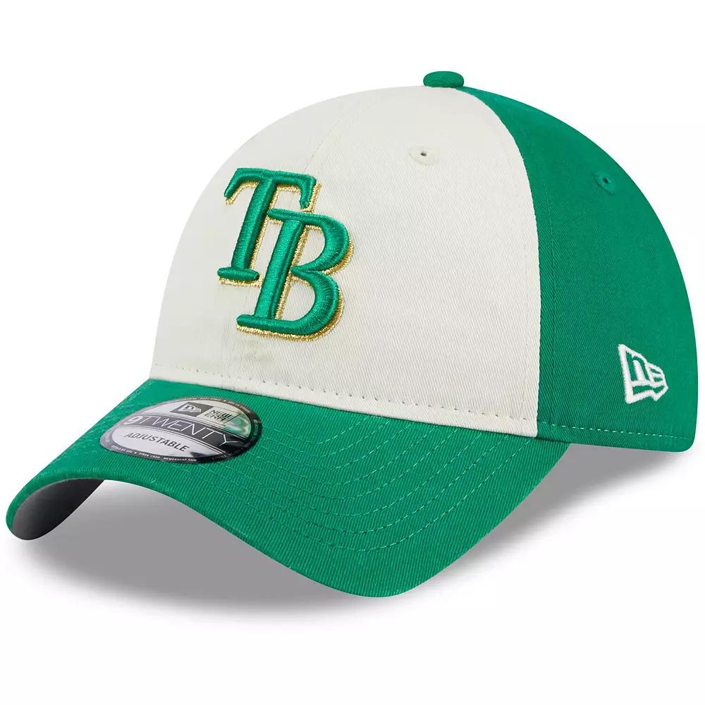 Men's New Era White/Green Tampa Bay Rays 2024 St. Patrick's Day 9TWENTY Adjustable Hat Product Image