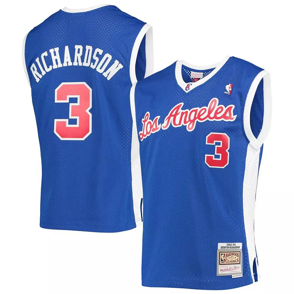 Men's Mitchell & Ness Quentin Richardson Royal LA Clippers 2002-03 Hardwood Classics Swingman Jersey, Size: Medium, Blue Product Image