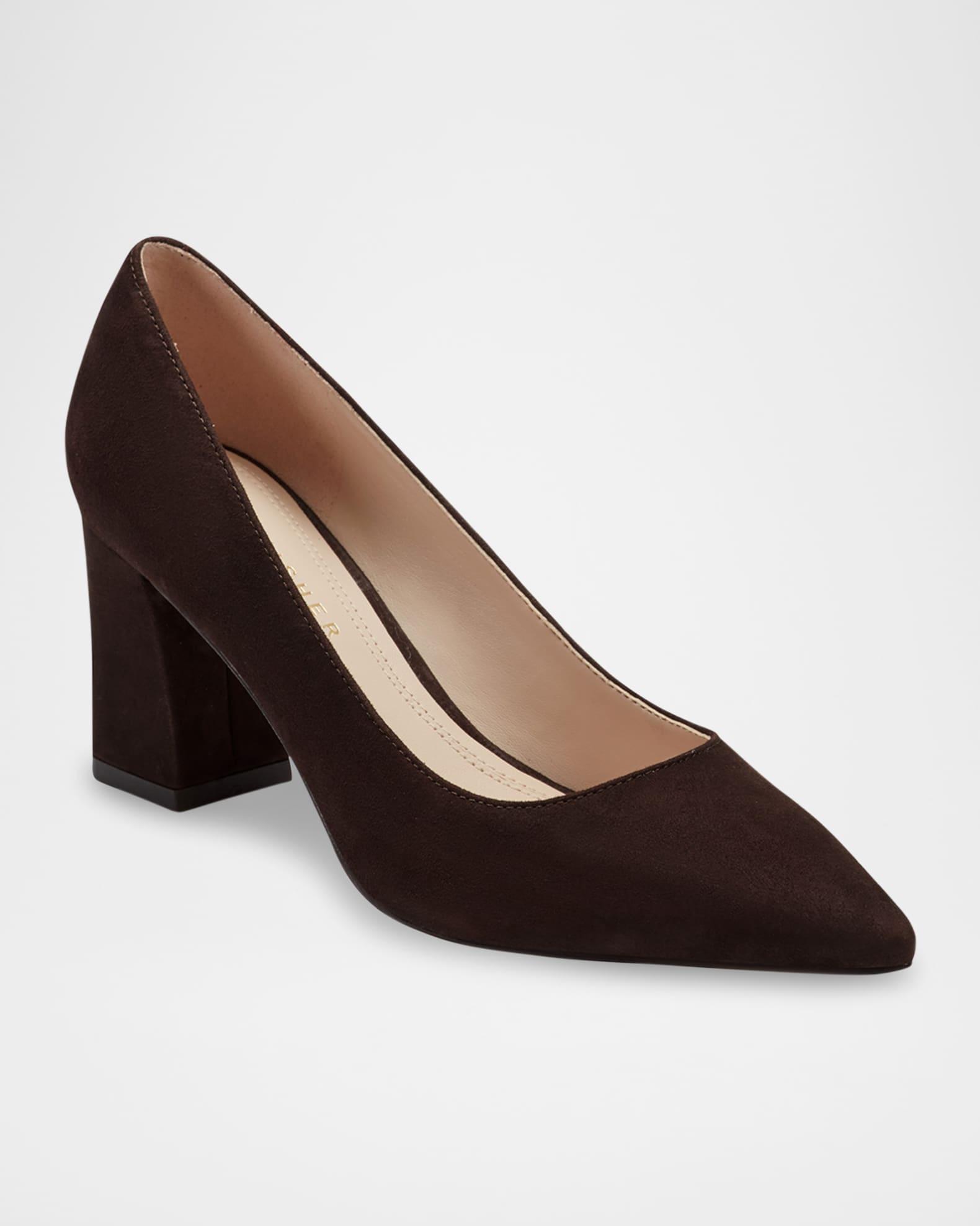Zala Suede Pointed-Toe Pumps Product Image