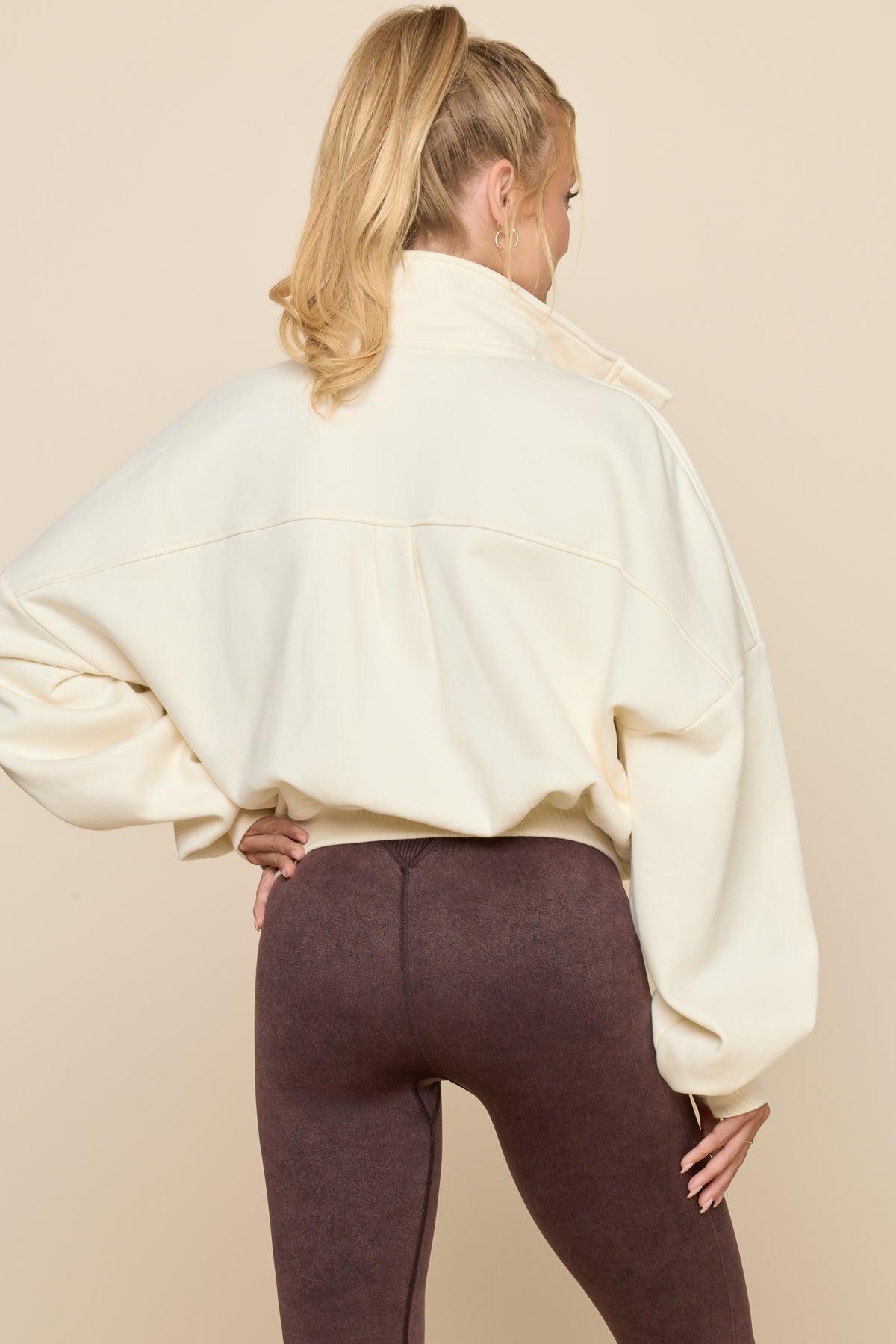 Cloud Bomber Jacket - Ivory Product Image