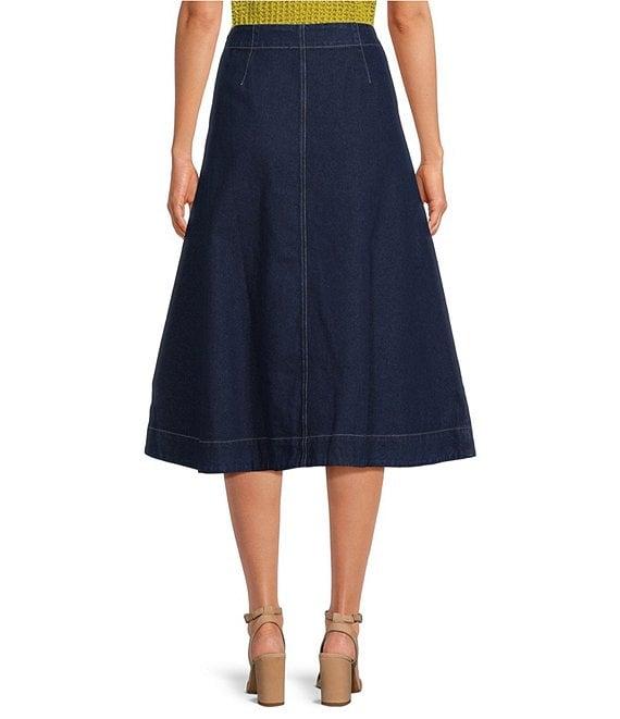 Lucy Paris Nula Denim A-Line Skirt Product Image