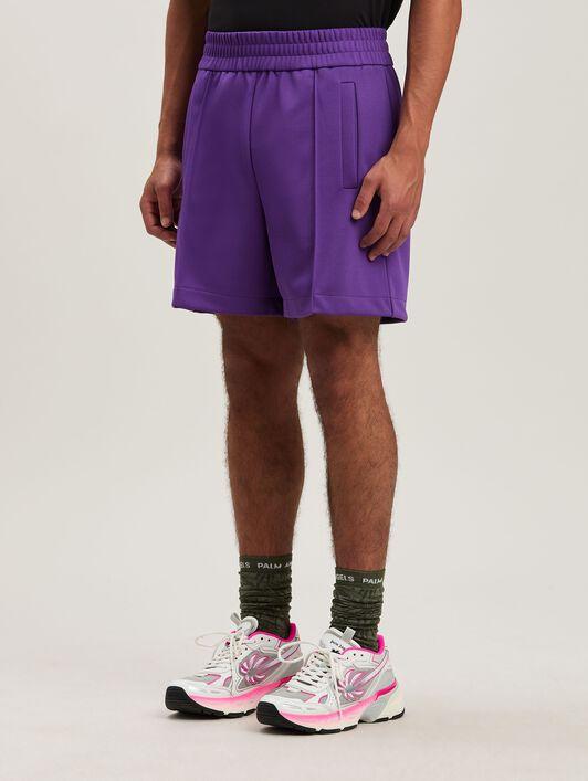 BACK CURVED LOGO TRACK SHORTS PURPLE - O Product Image