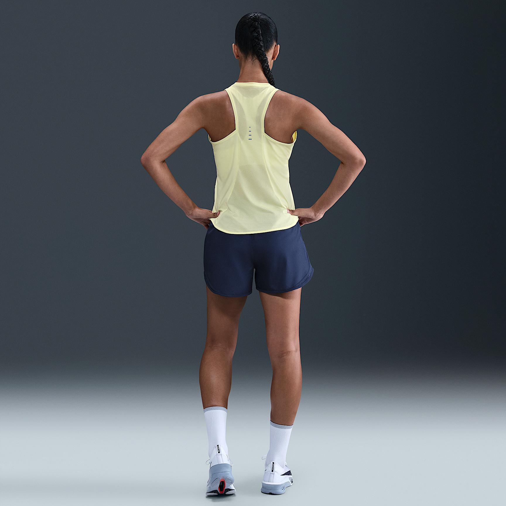 Nike Womens Tempo Dri-FIT Mid-Rise Brief-Lined Running Shorts | HM6096-411 Product Image