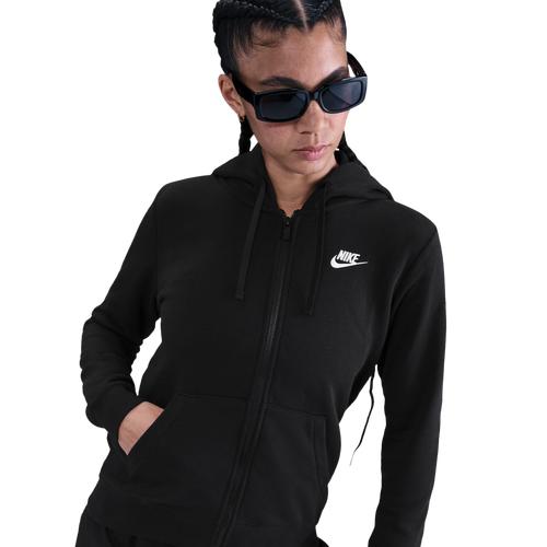 Womens Nike Sportswear Club Fleece Full-Zip Hoodie | DQ5471-010 Product Image