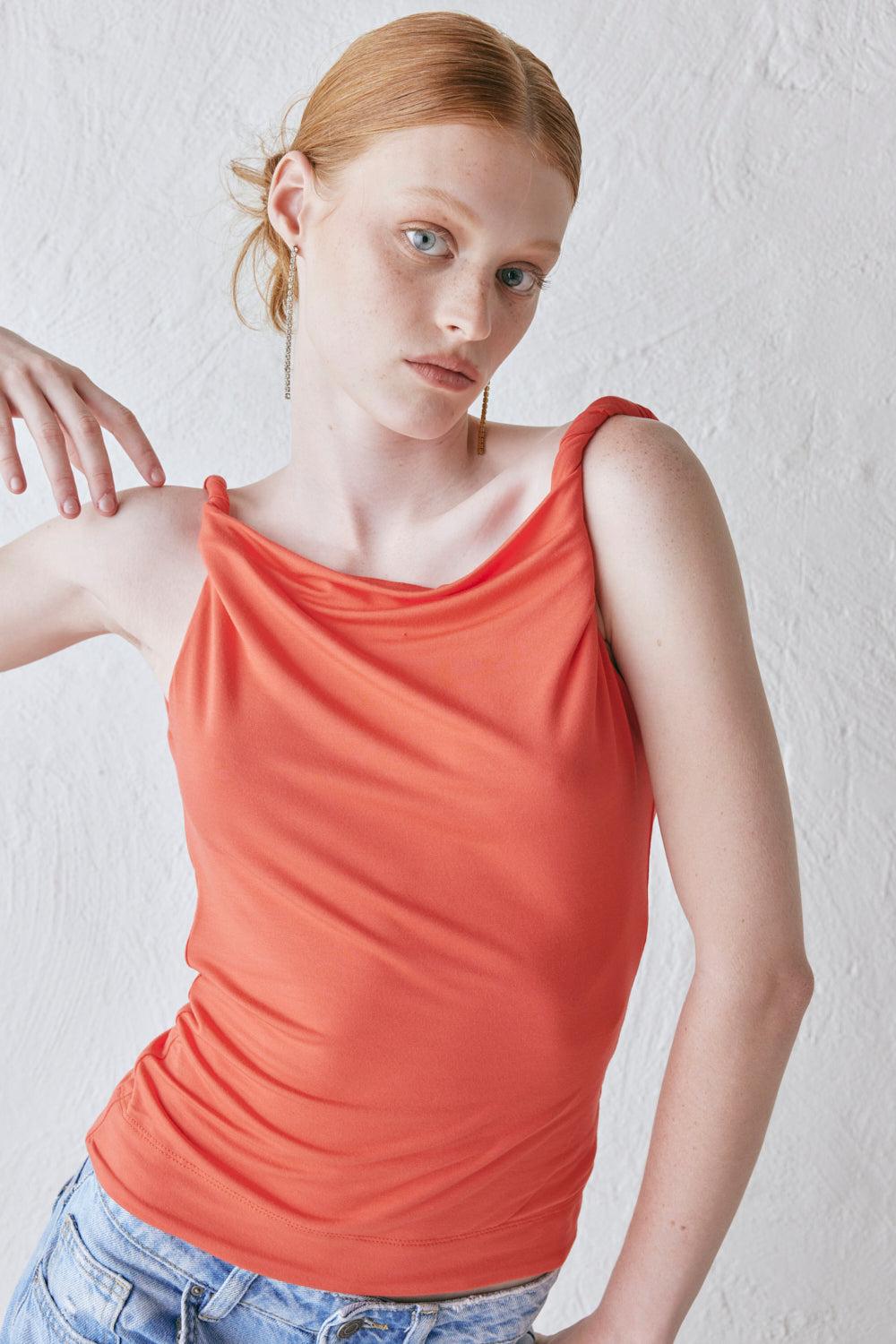 Camelia Top Coral Product Image