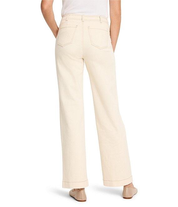 NIC + ZOE 31#double; High-Rise Wide Leg Patch Pocket Jeans Product Image