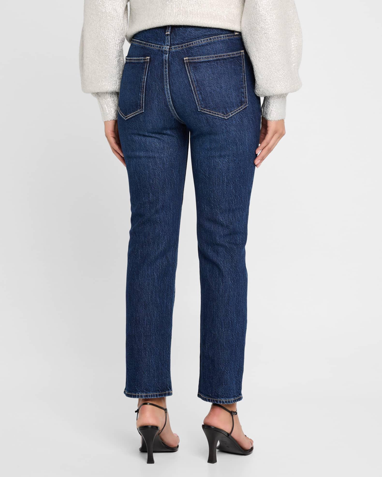 Bri High-Rise Slim Straight Jeans Product Image