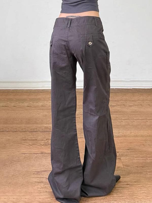 American Street Motorcycle Style Flare Jeans Product Image