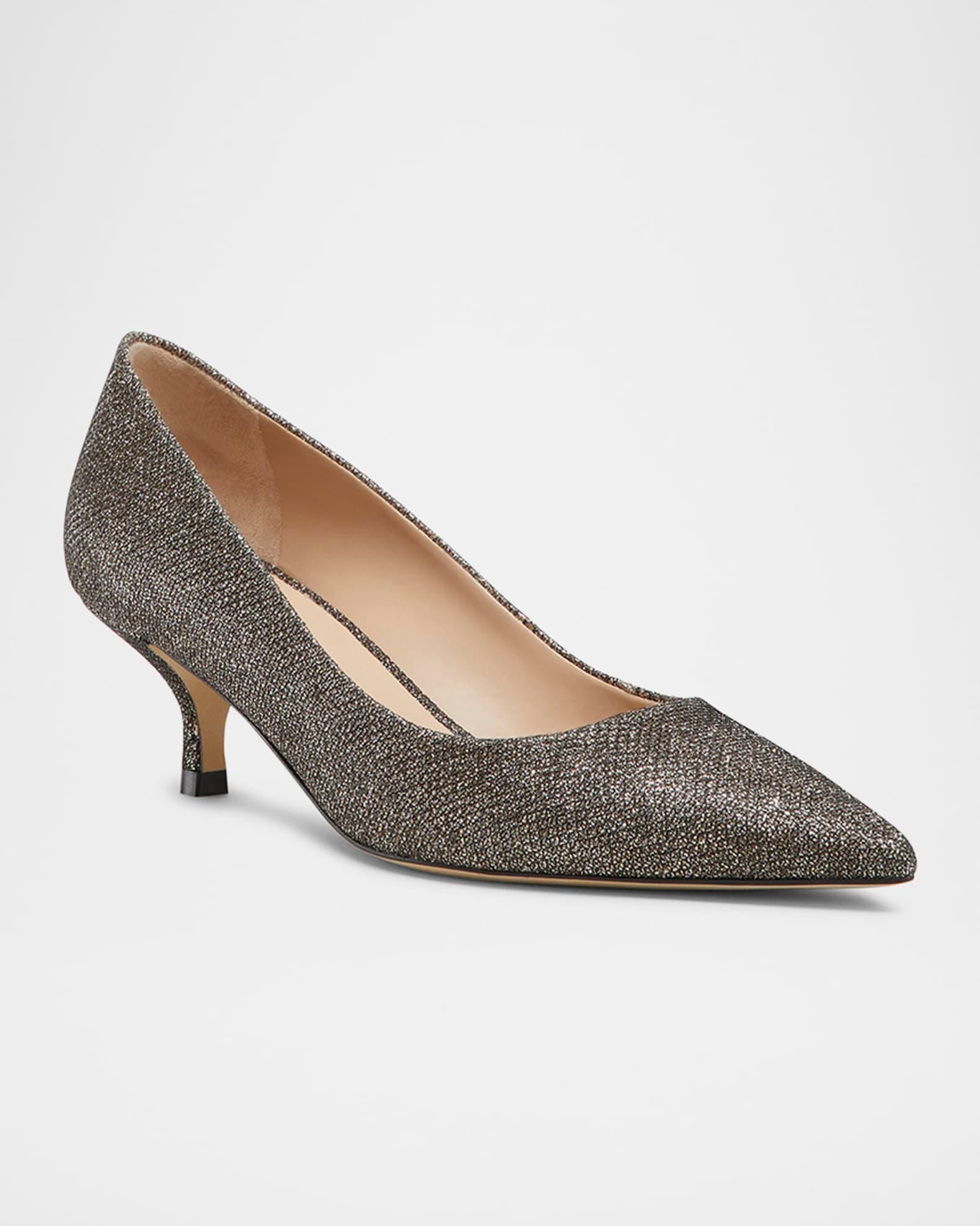 Stuart Metallic Kitten Pumps Product Image