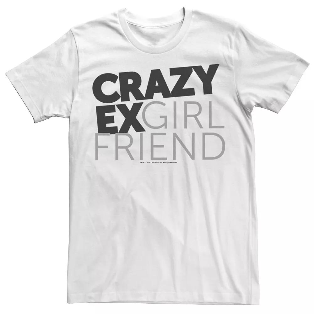 Men's Crazy Ex Girlfriend Black And Grey Font Tee,  Product Image