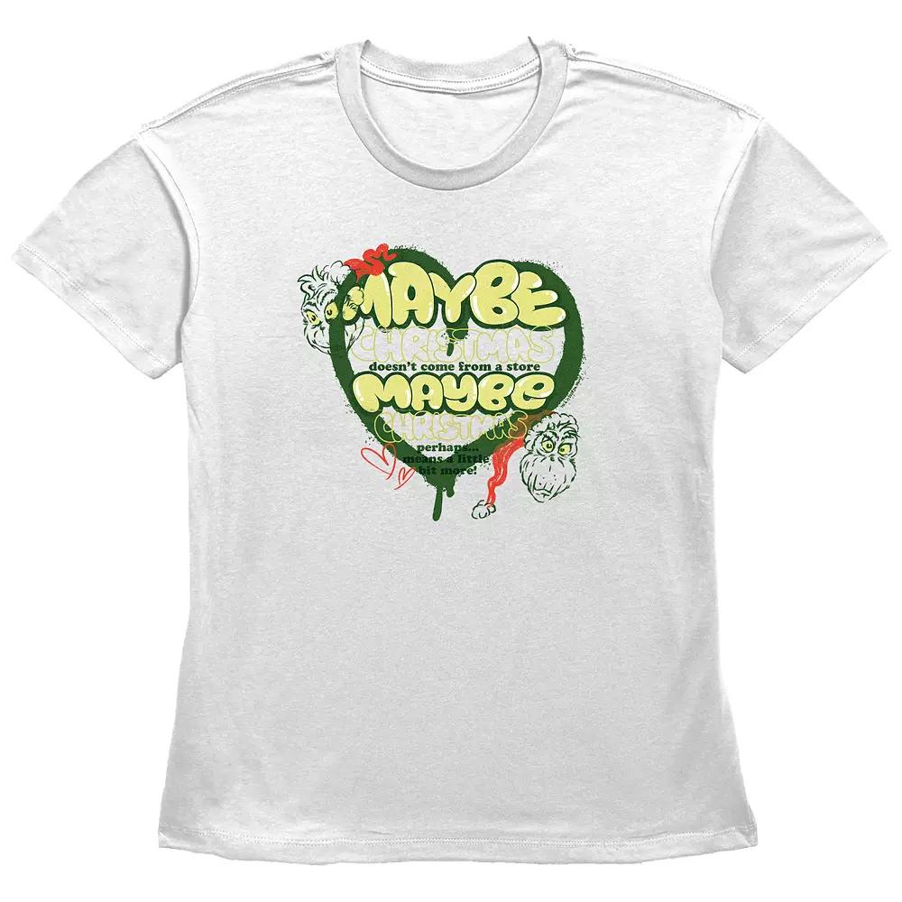 Women's Dr. Seuss Grinch Maybe Graphic Tee,  Product Image