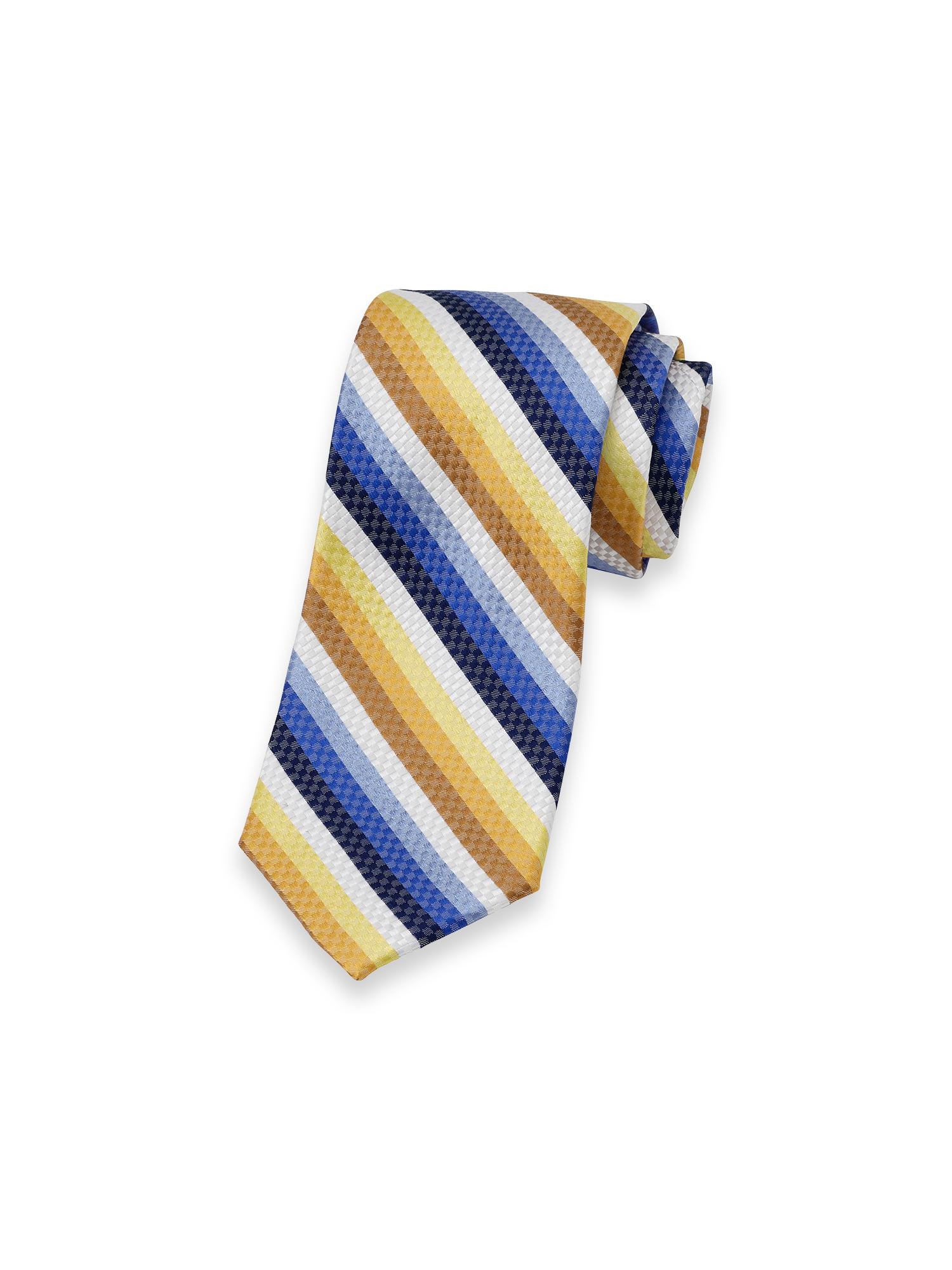 Stripe Woven Silk Tie - Multi Product Image