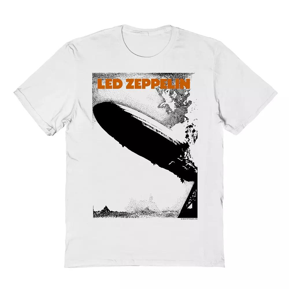 Men's Led Zeppelin Zep Sketch Graphic Tee, Size: Small, White Product Image