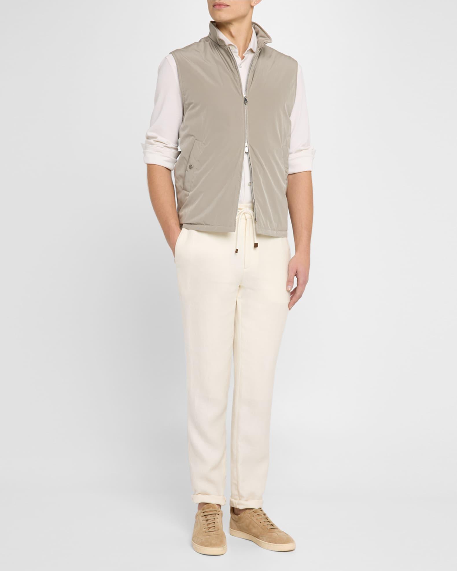 Men's Water-Resistant Microfiber Full-Zip Vest Product Image