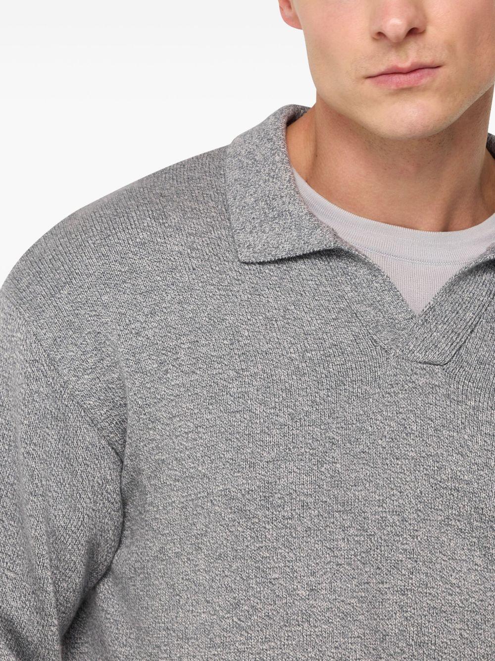 knitted polo shirt Product Image