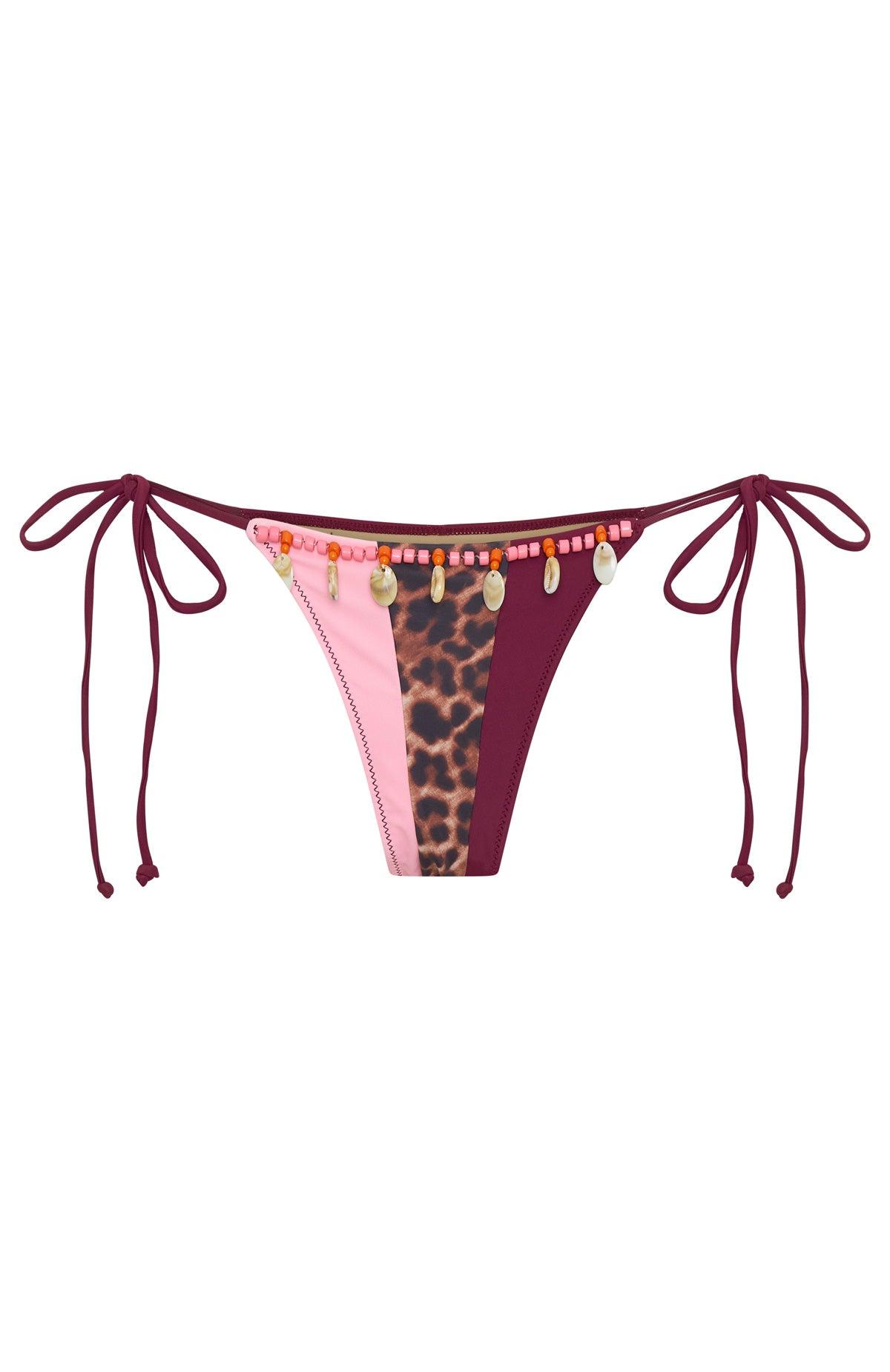 Angelika Bikini Bottoms Leopard Splice Product Image