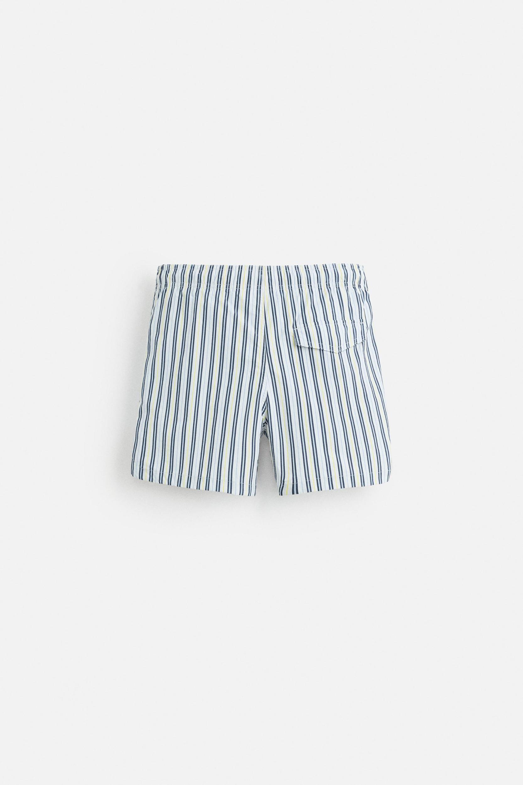 STRIPED MID-LENGTH SWIMSUIT Product Image
