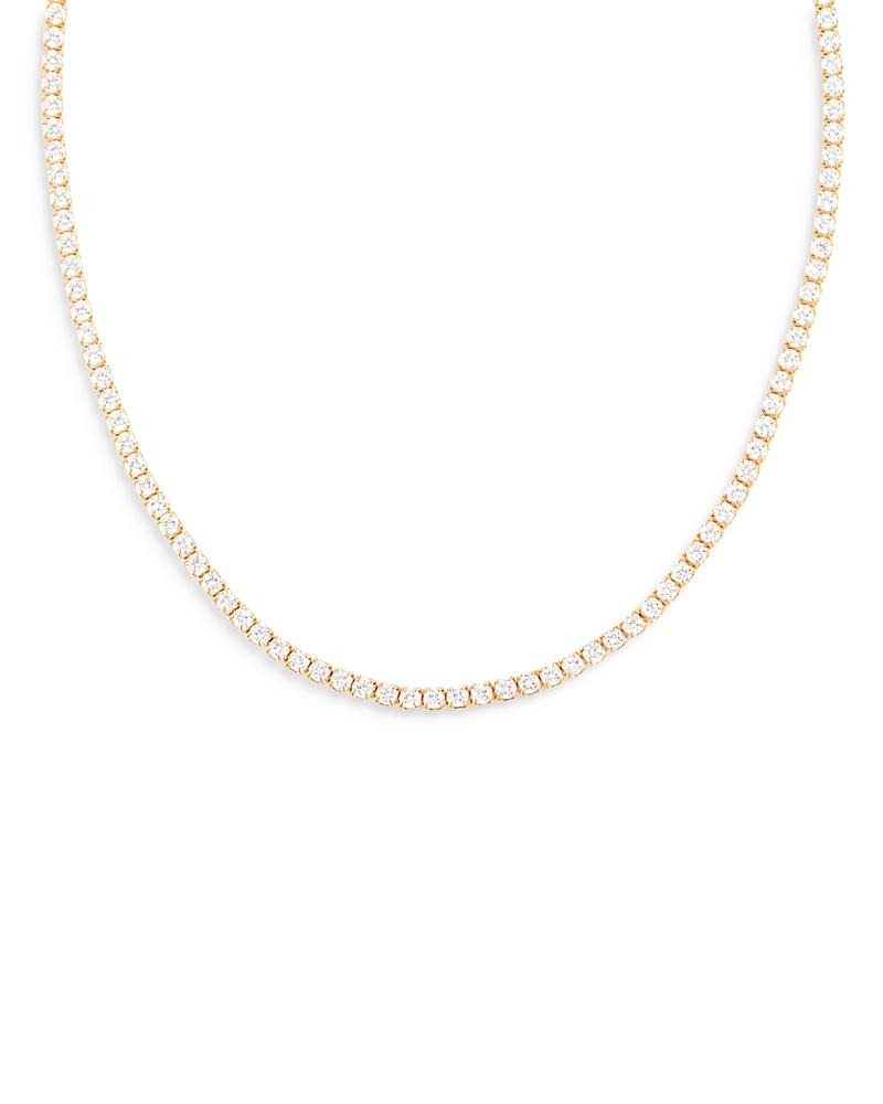 Womens 18KPlated & Cubic Zirconia Tennis Necklace Product Image