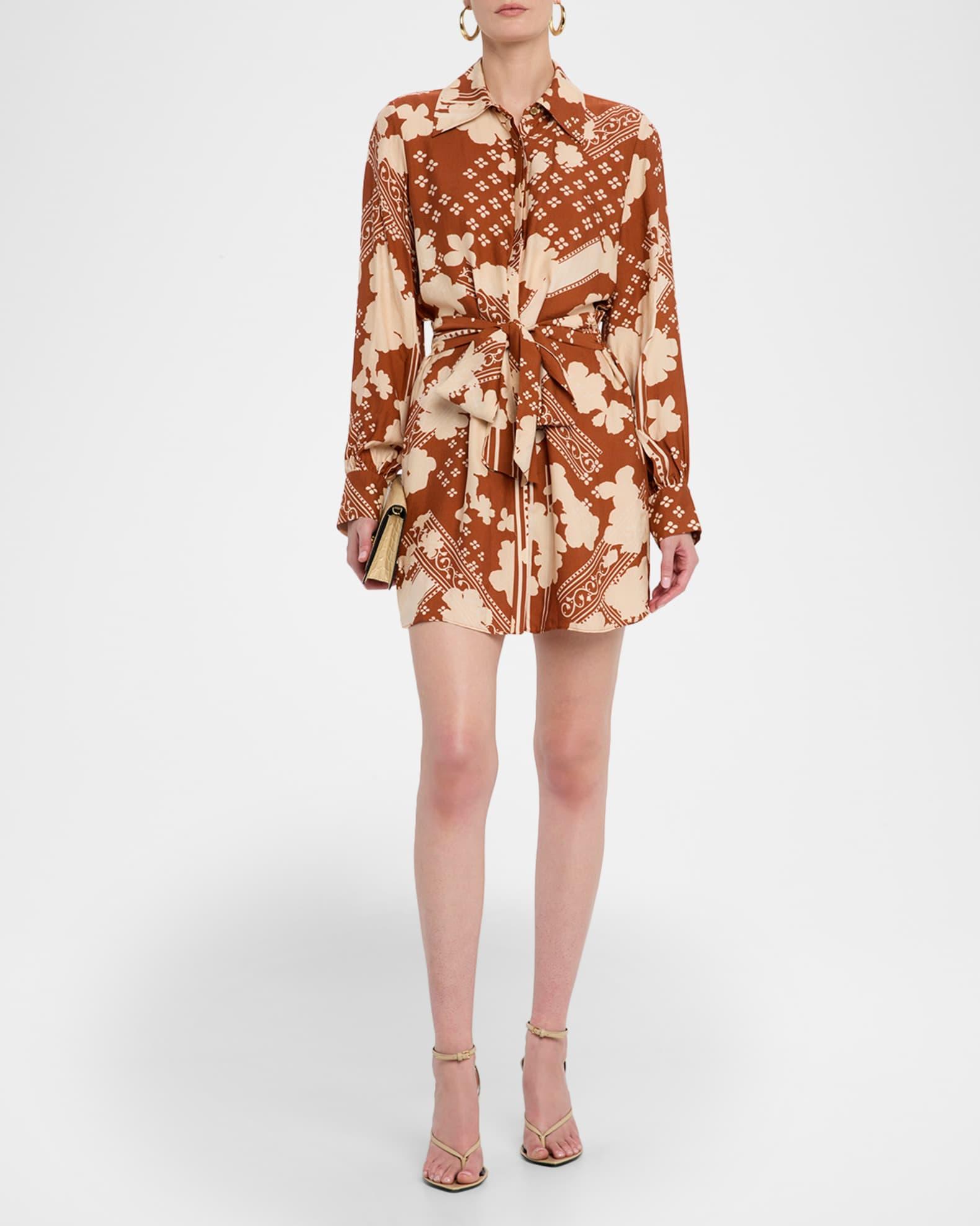 Ada Belted Mini Shirtdress Product Image