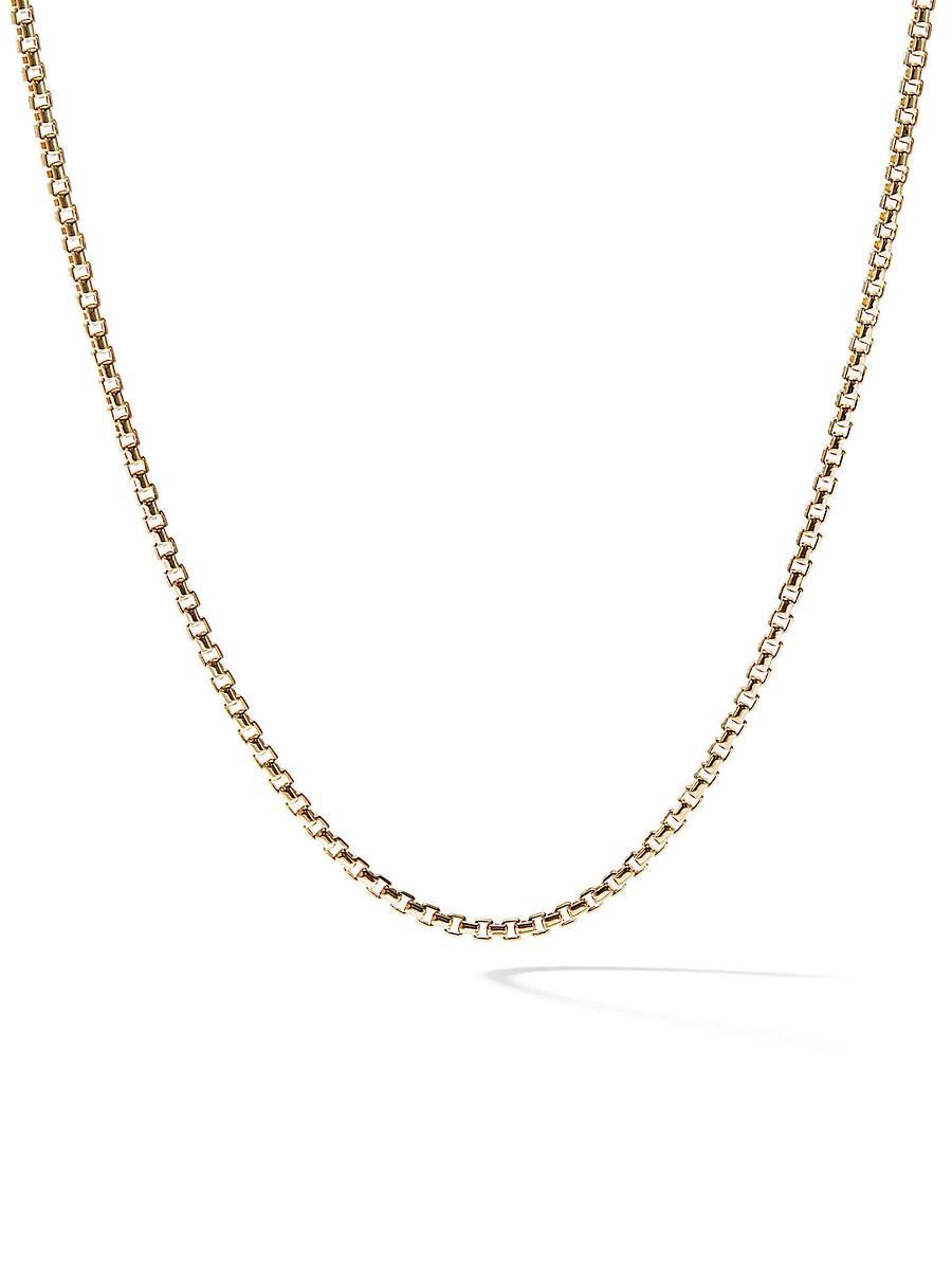 Womens Box Chain Necklace in 18K Rose Gold, 1.7MM Product Image