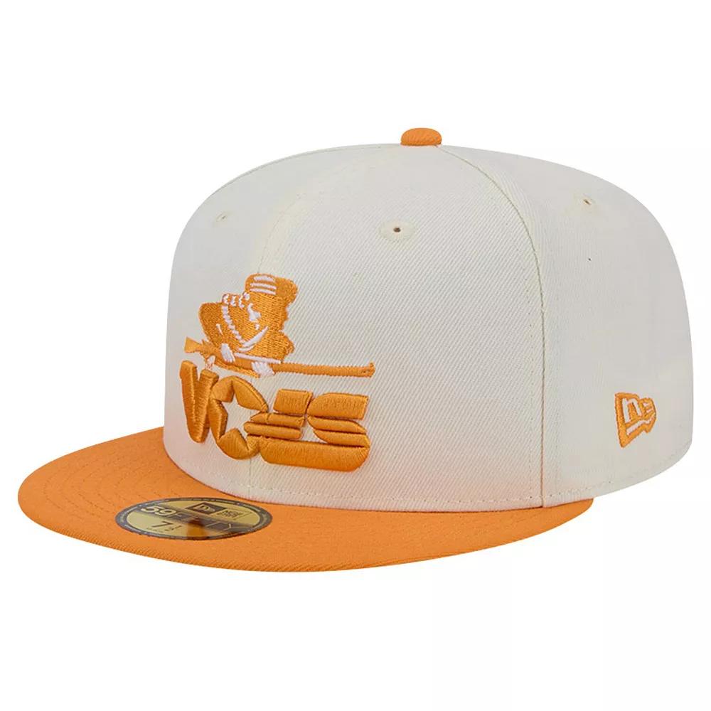 Men's New Era Tennessee Volunteers Chrome White Vintage 59FIFTY Fitted Hat, Size: 7 5/8 Product Image