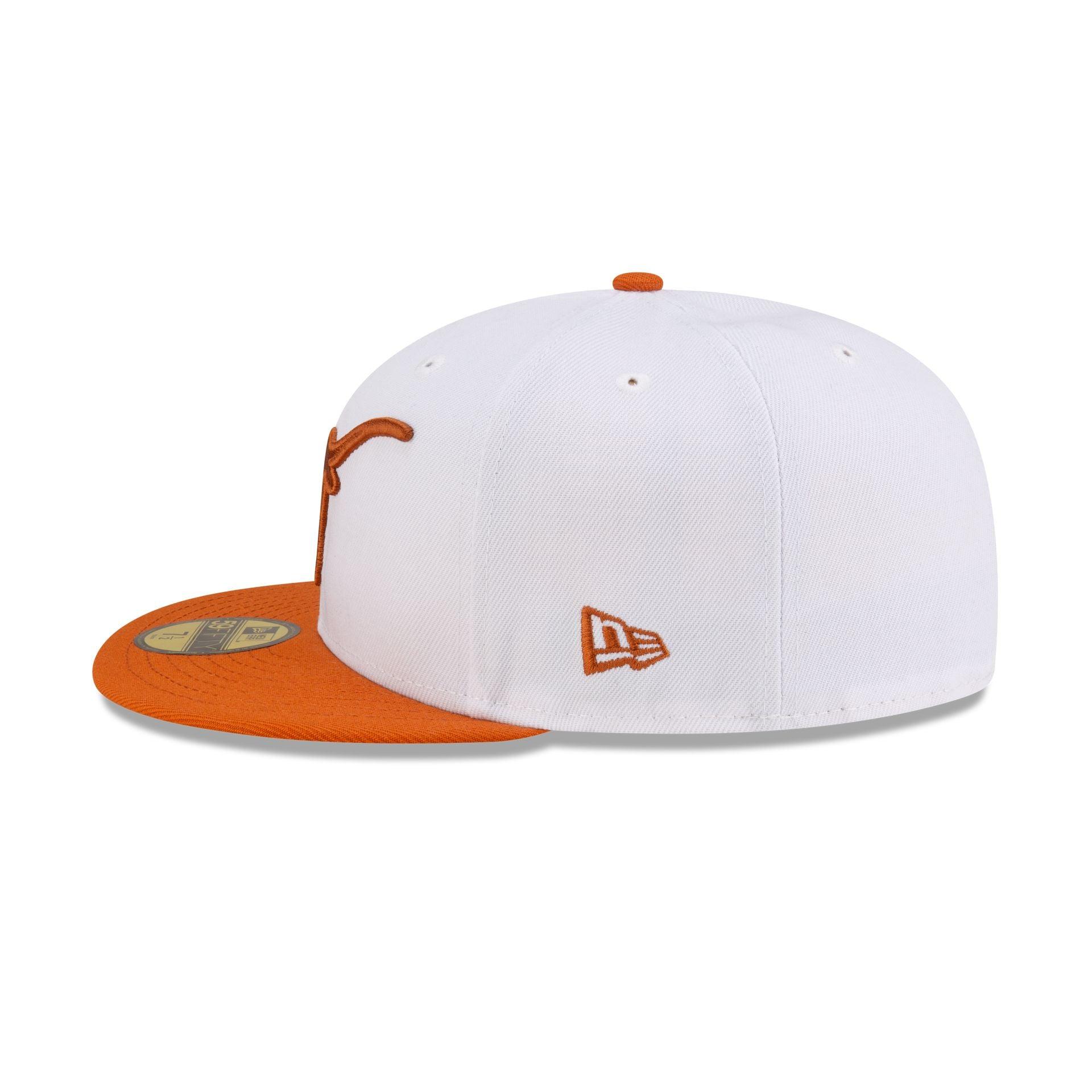 Texas Longhorns White 59FIFTY Fitted Hat Male Product Image