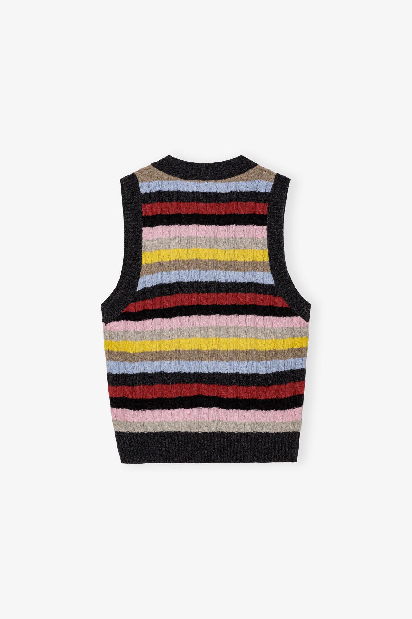 Multicolor Stripe Vest Product Image