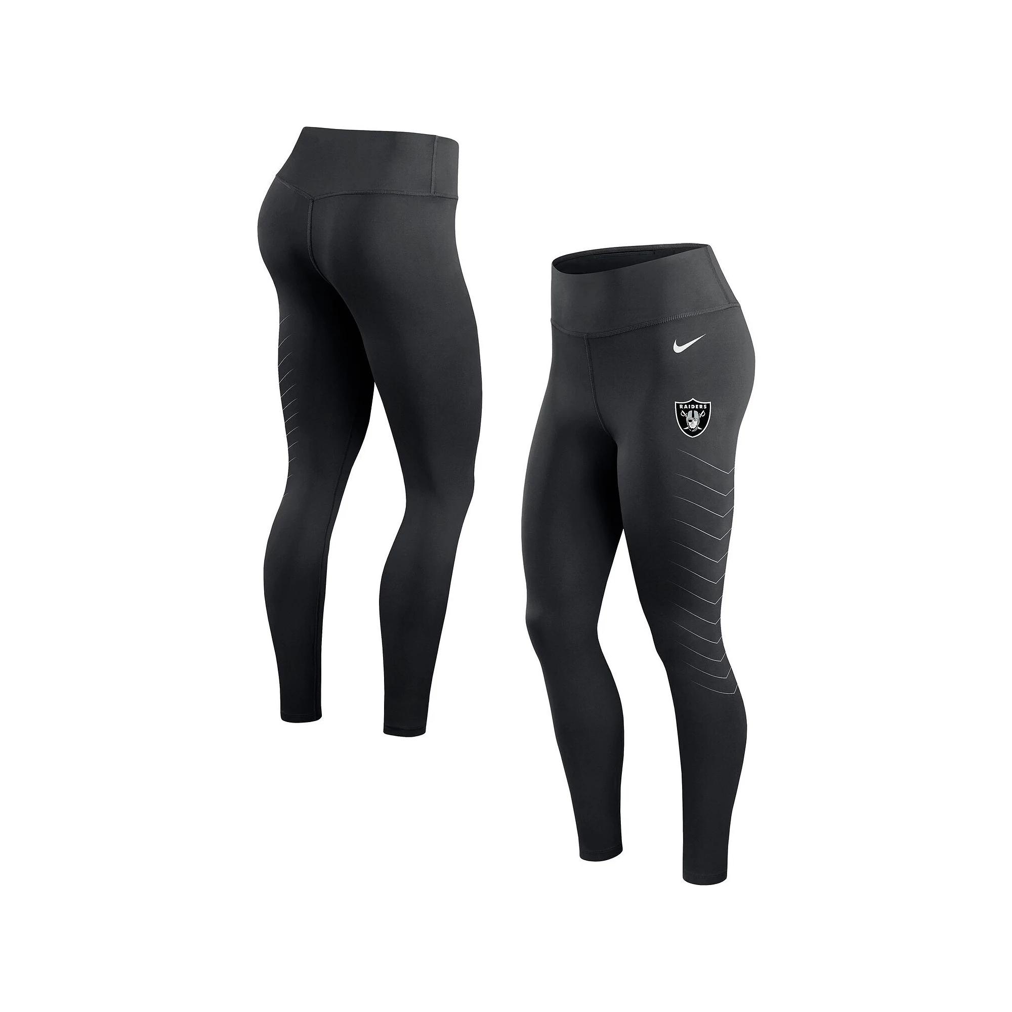 Women's Nike Black Las Vegas Raiders Performance Leggings, Size: Large, Lvr Black Product Image