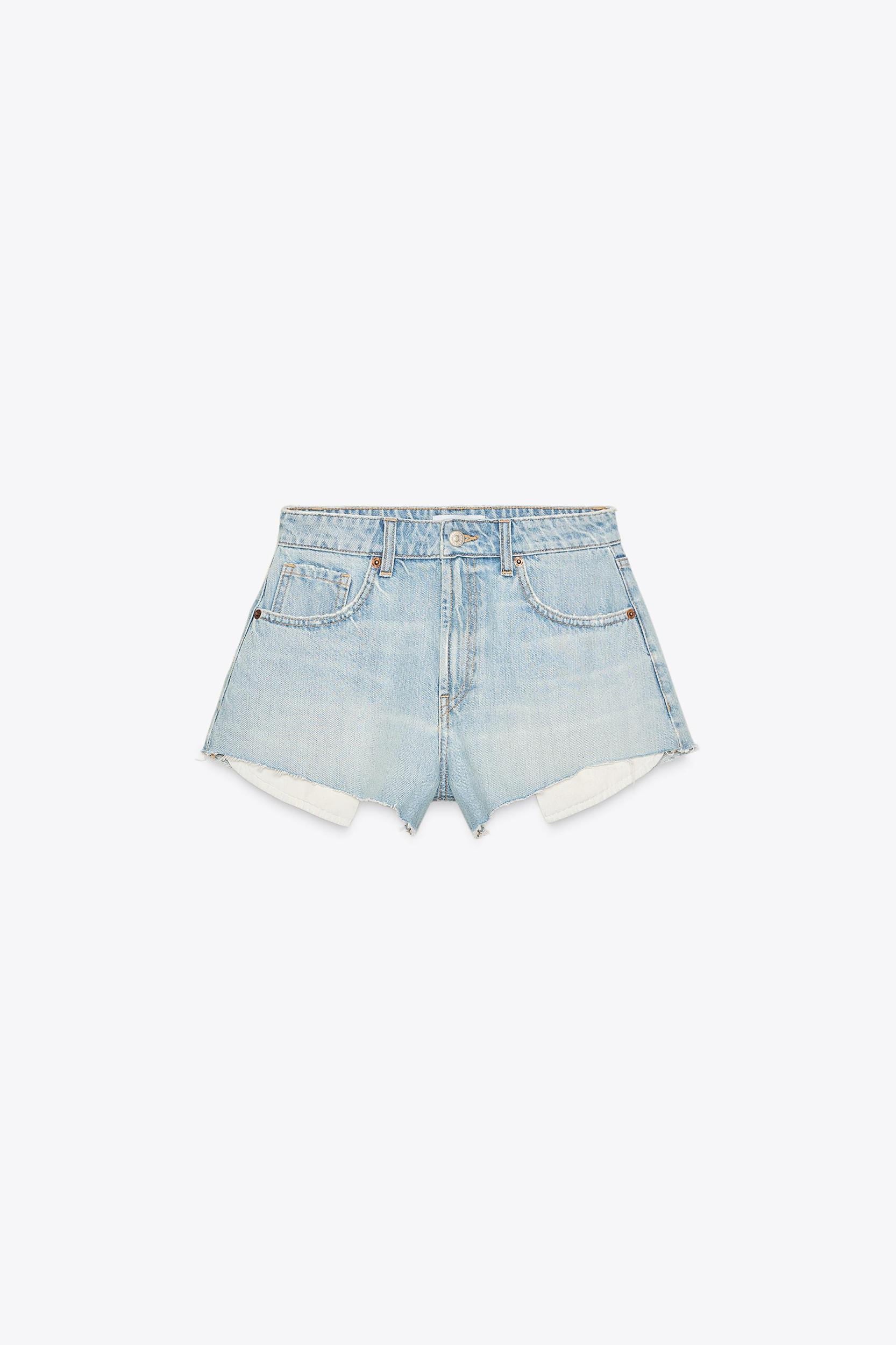 TRF MID-RISE MINI DENIM SHORTS Product Image