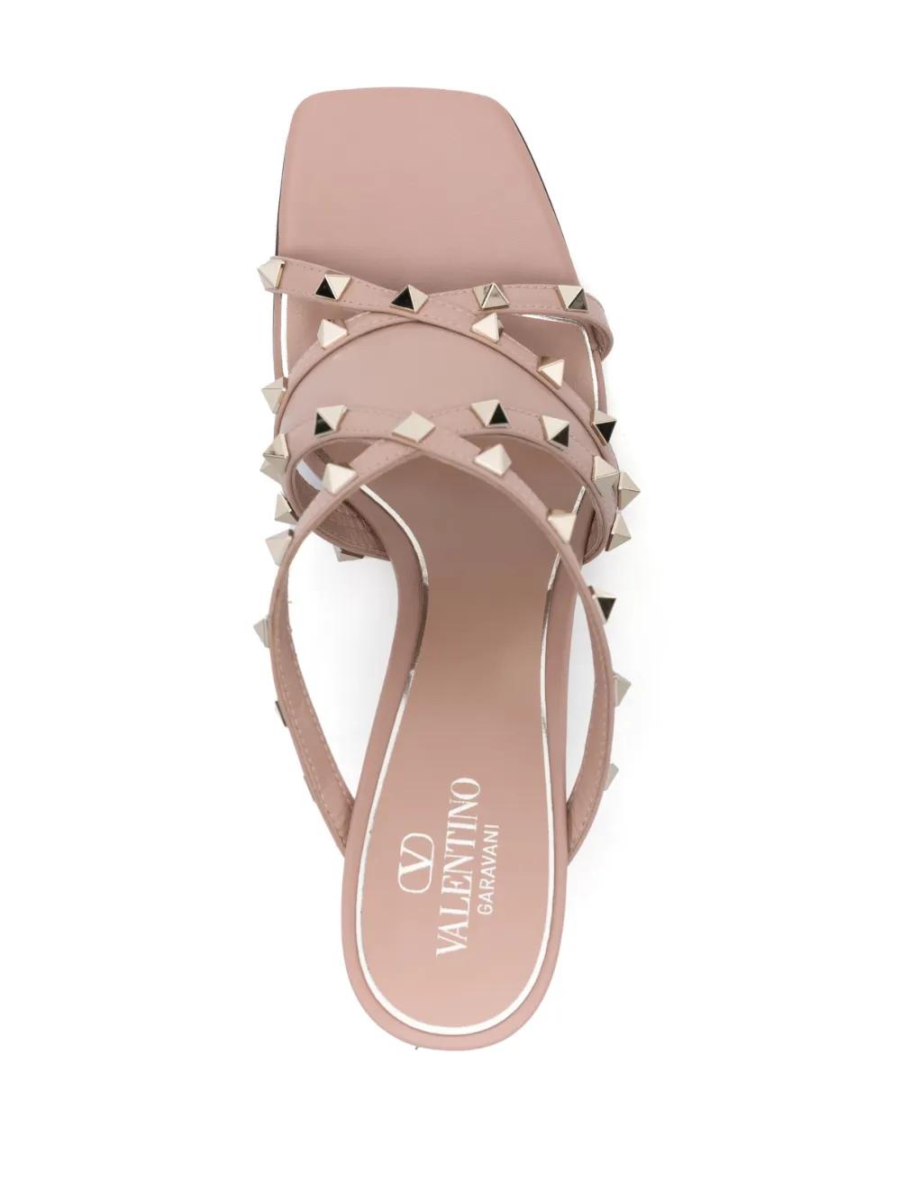 90mm Rockstud strappy leather sandals Product Image