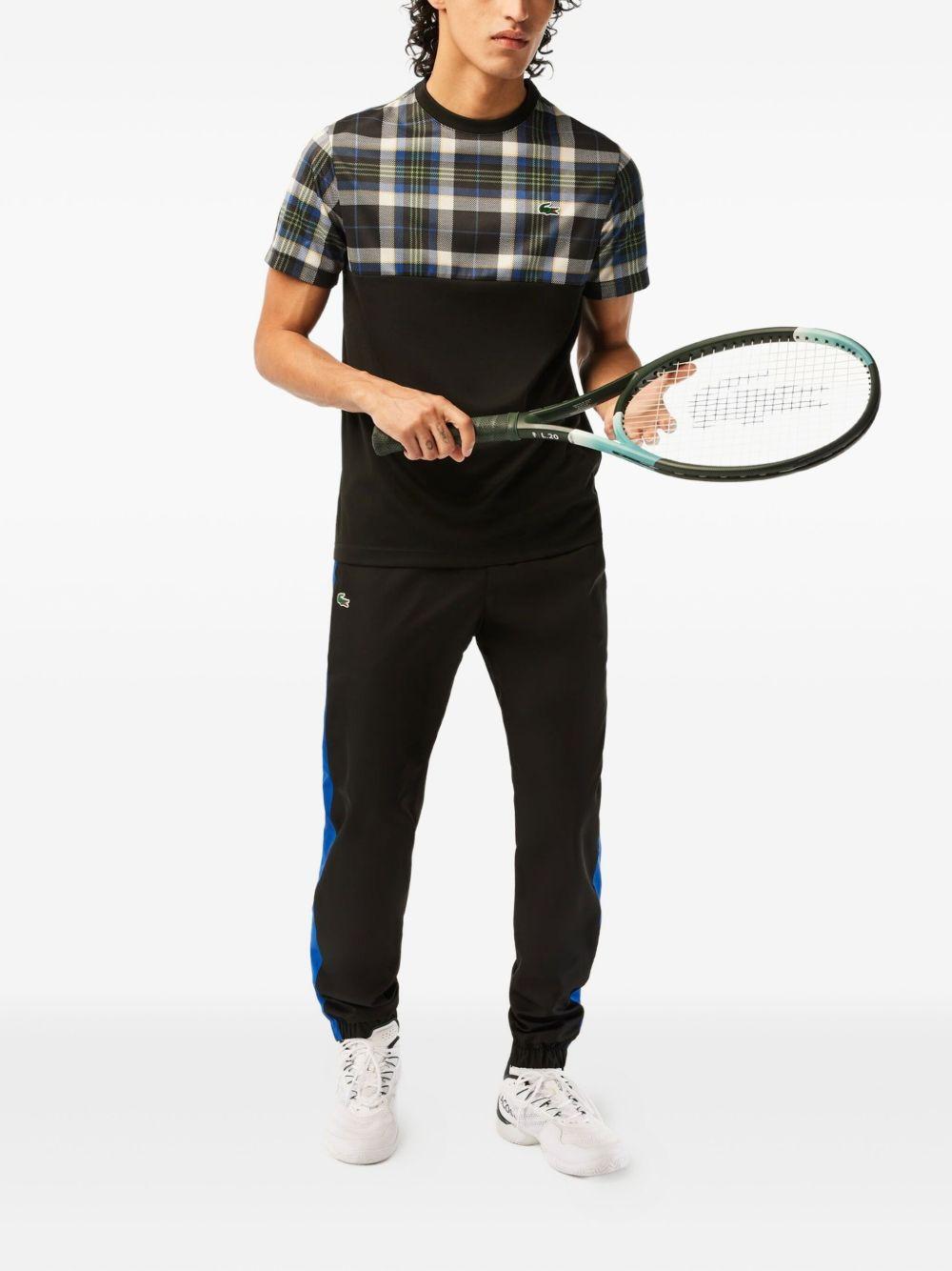 plaid-panel T-shirt Product Image