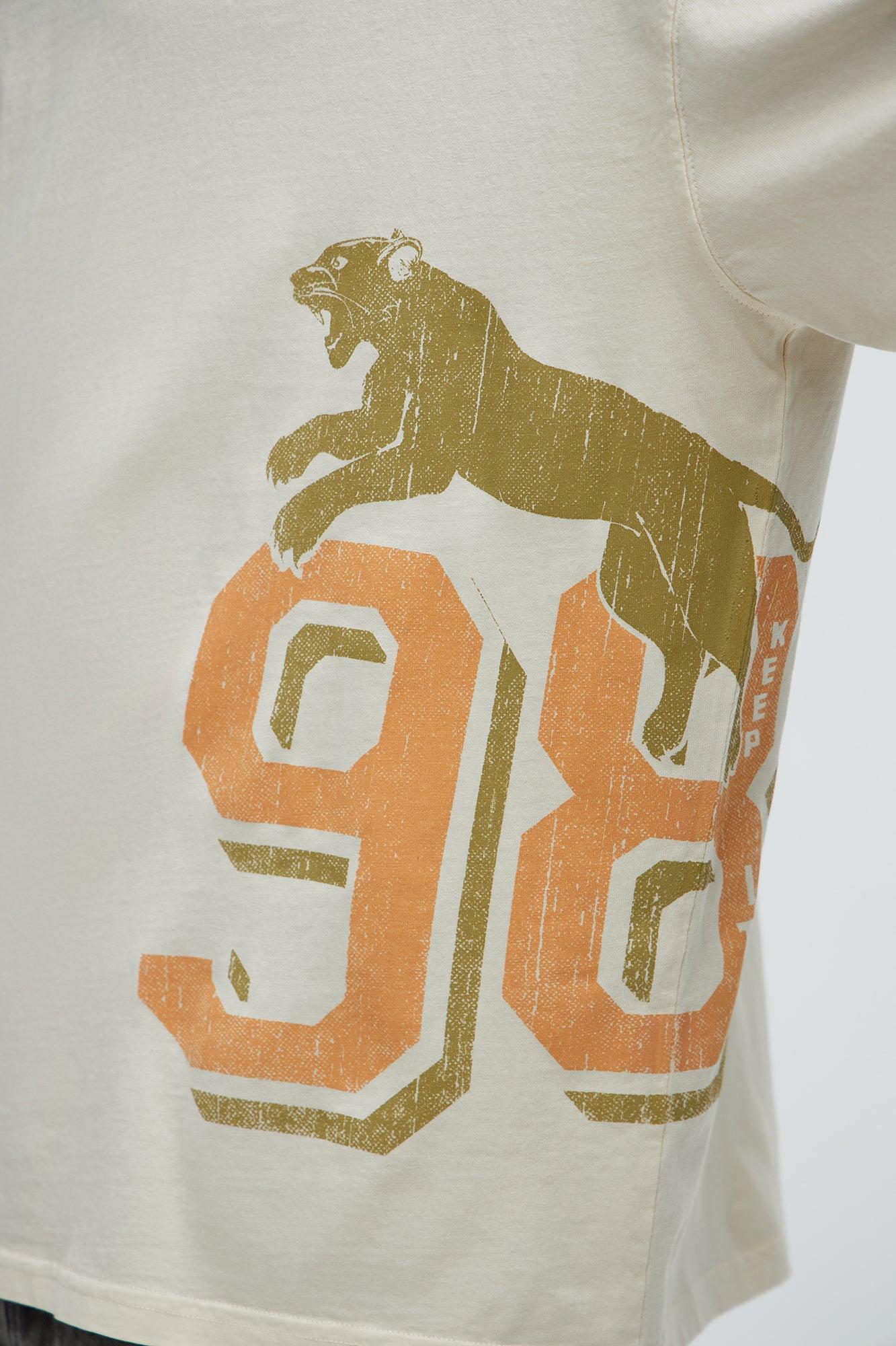 Keep It Savage Oversized Short Sleeve Tee - Cream Male Product Image