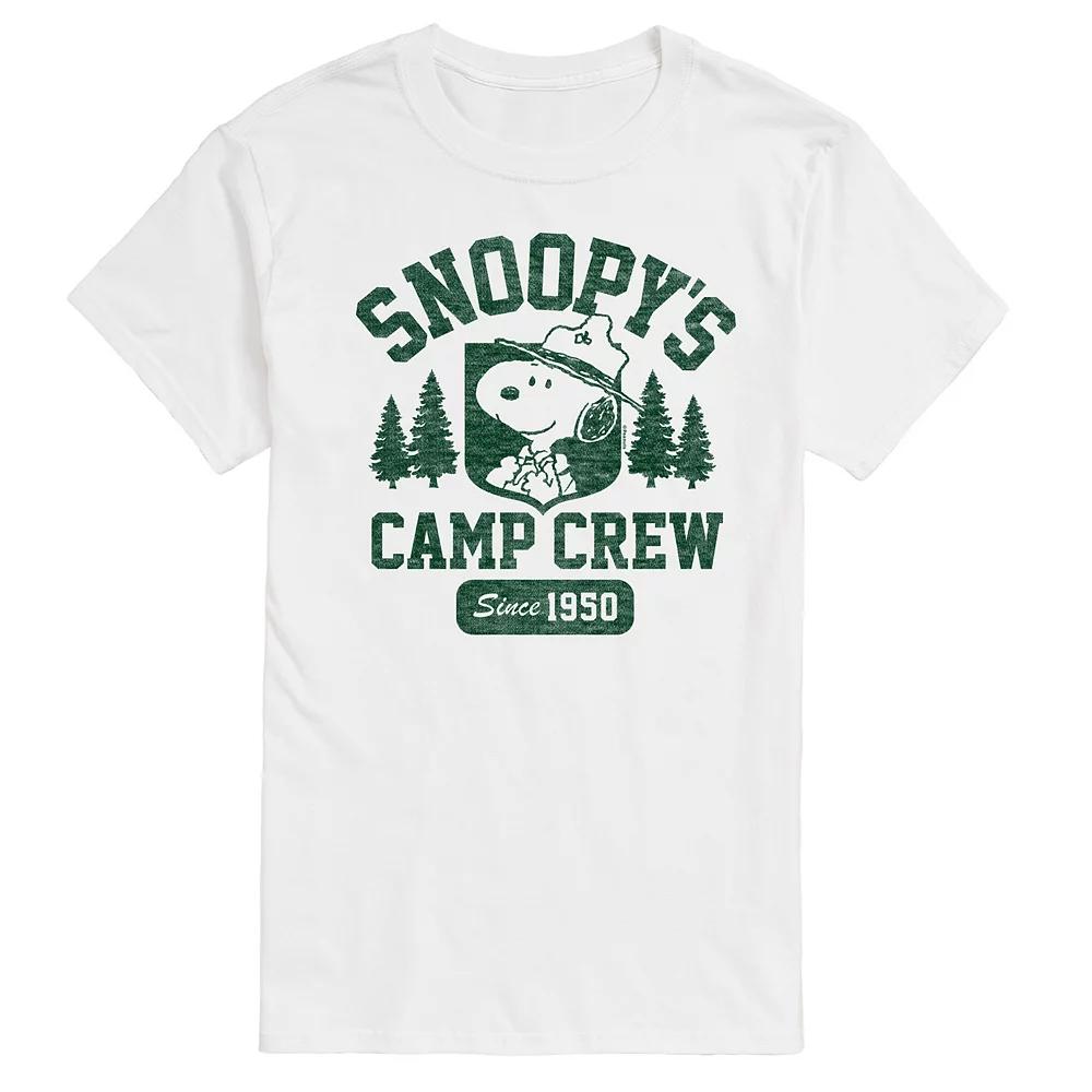 Big & Tall Peanuts Snoopy's Camp Crew Graphic Tee, Men's,  Product Image
