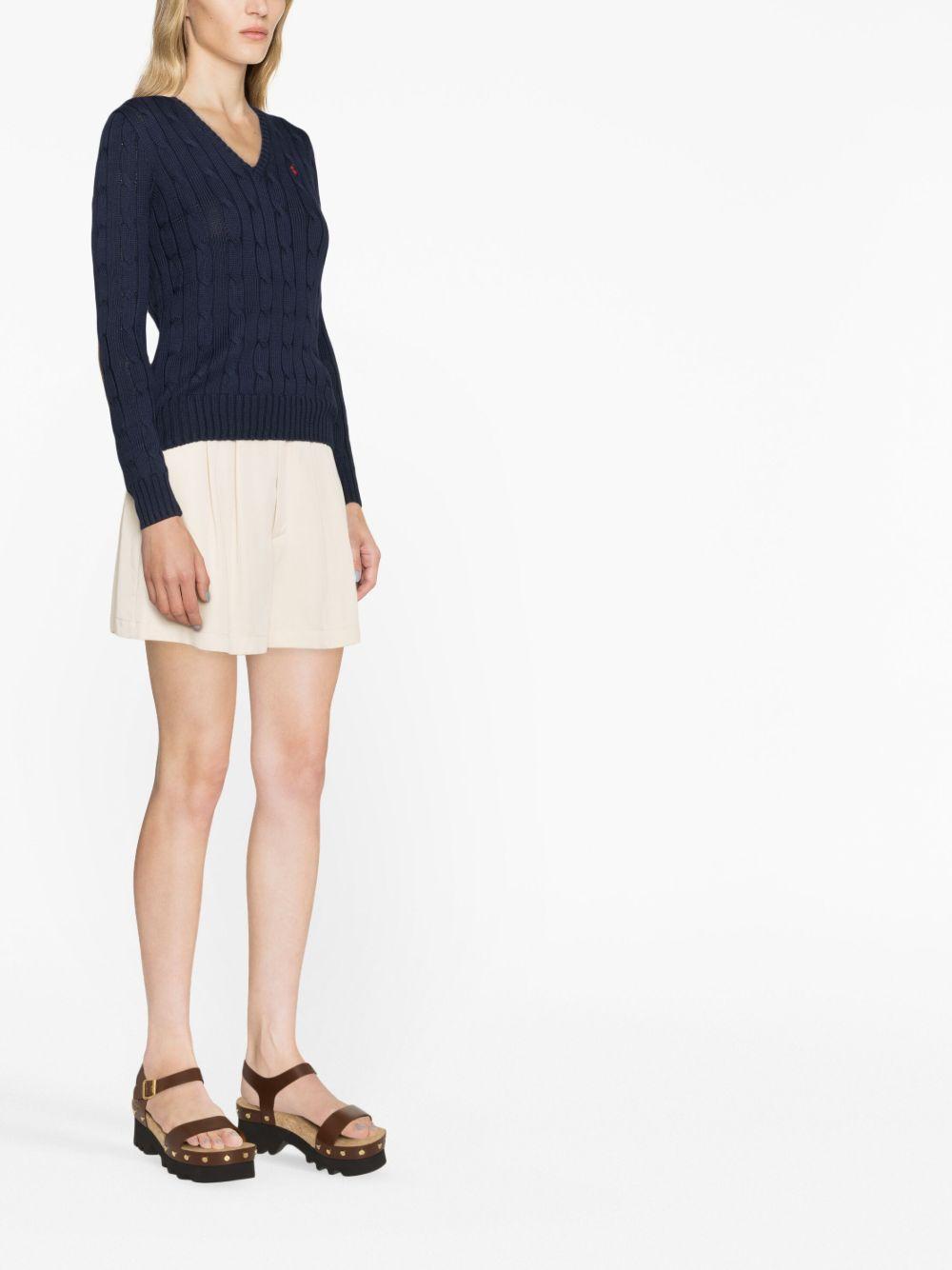 Kimberly Polo Pony cable-knit jumper Product Image