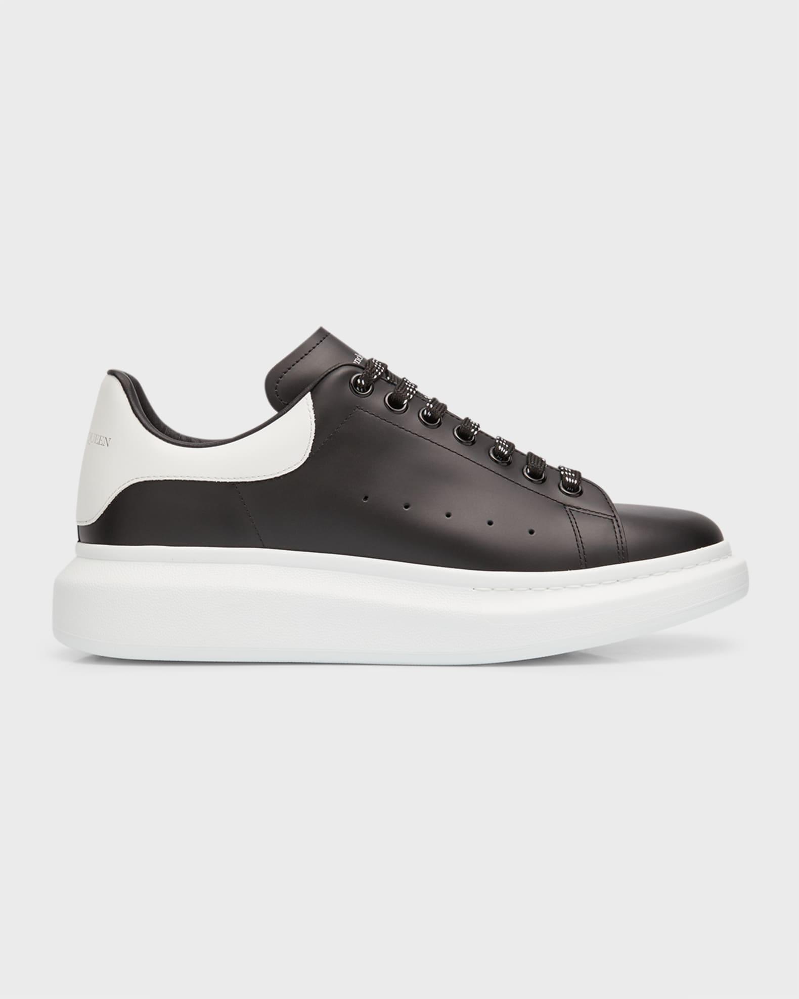 Mens Oversized Leather Platform Sneakers Product Image